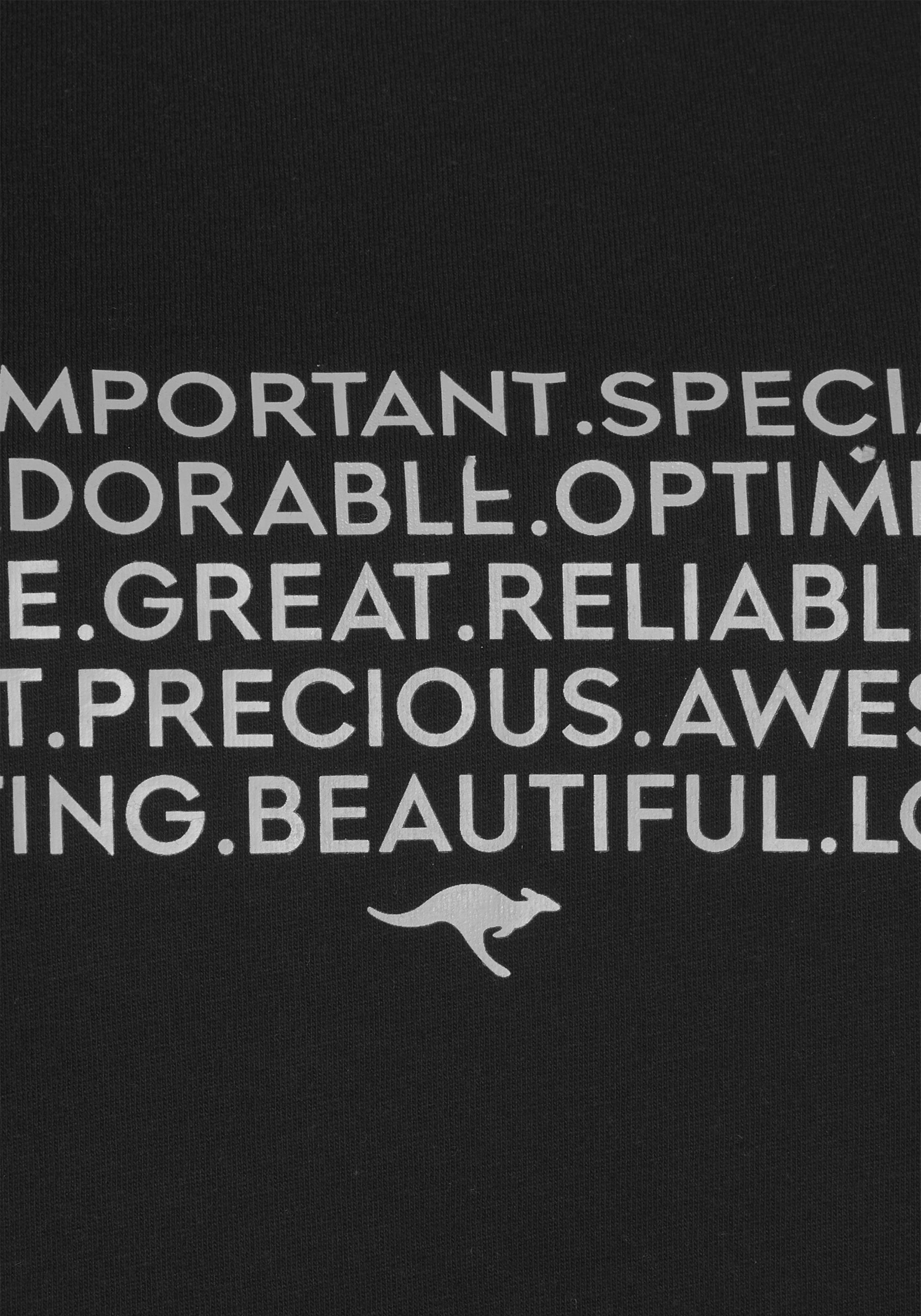 KangaROOS Shortama met slogan-frontprint (2-delig, 1 stuk)