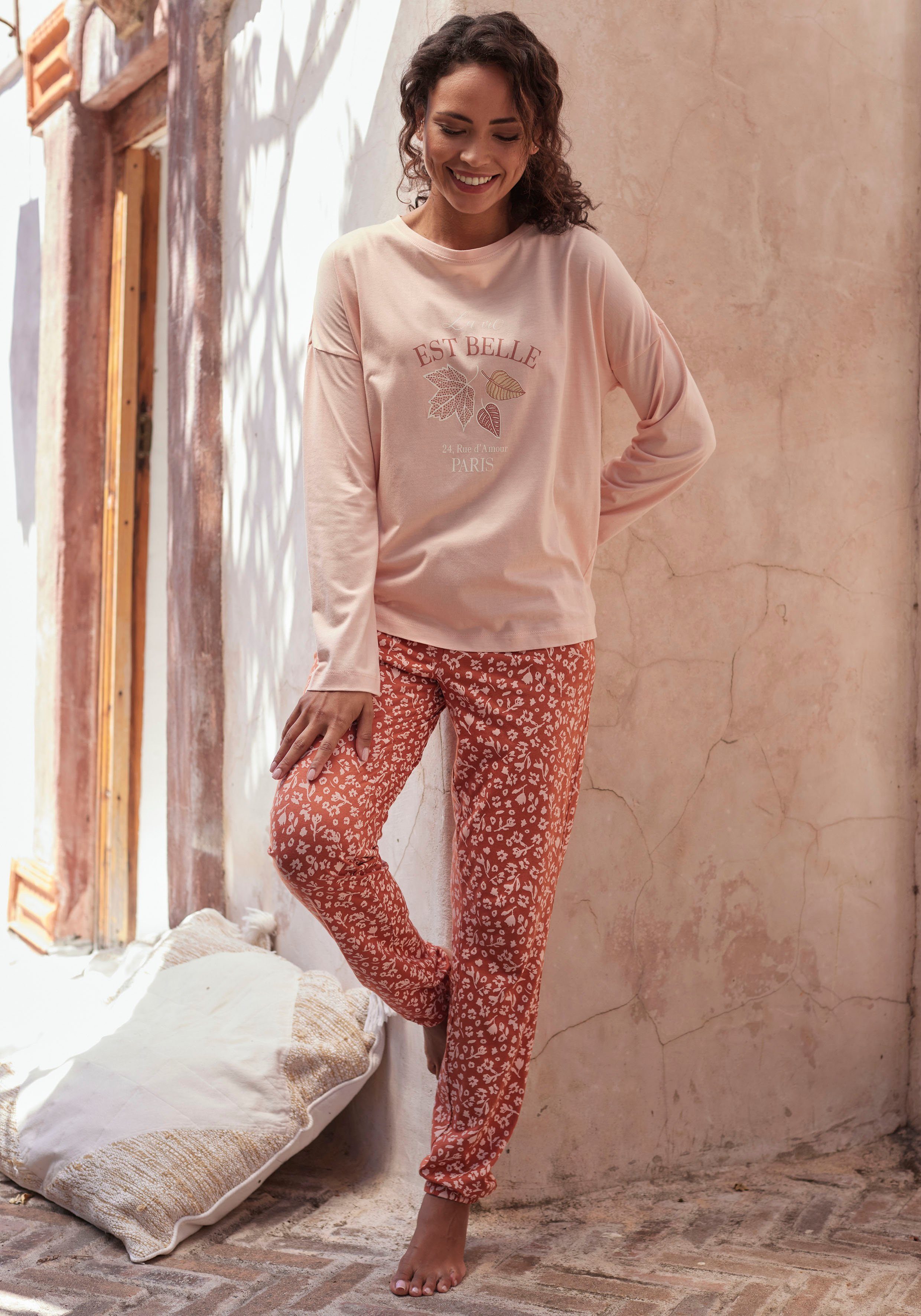 Vivance Dreams Pyjamabroek met fluwelen band aan de elastische tunnelband