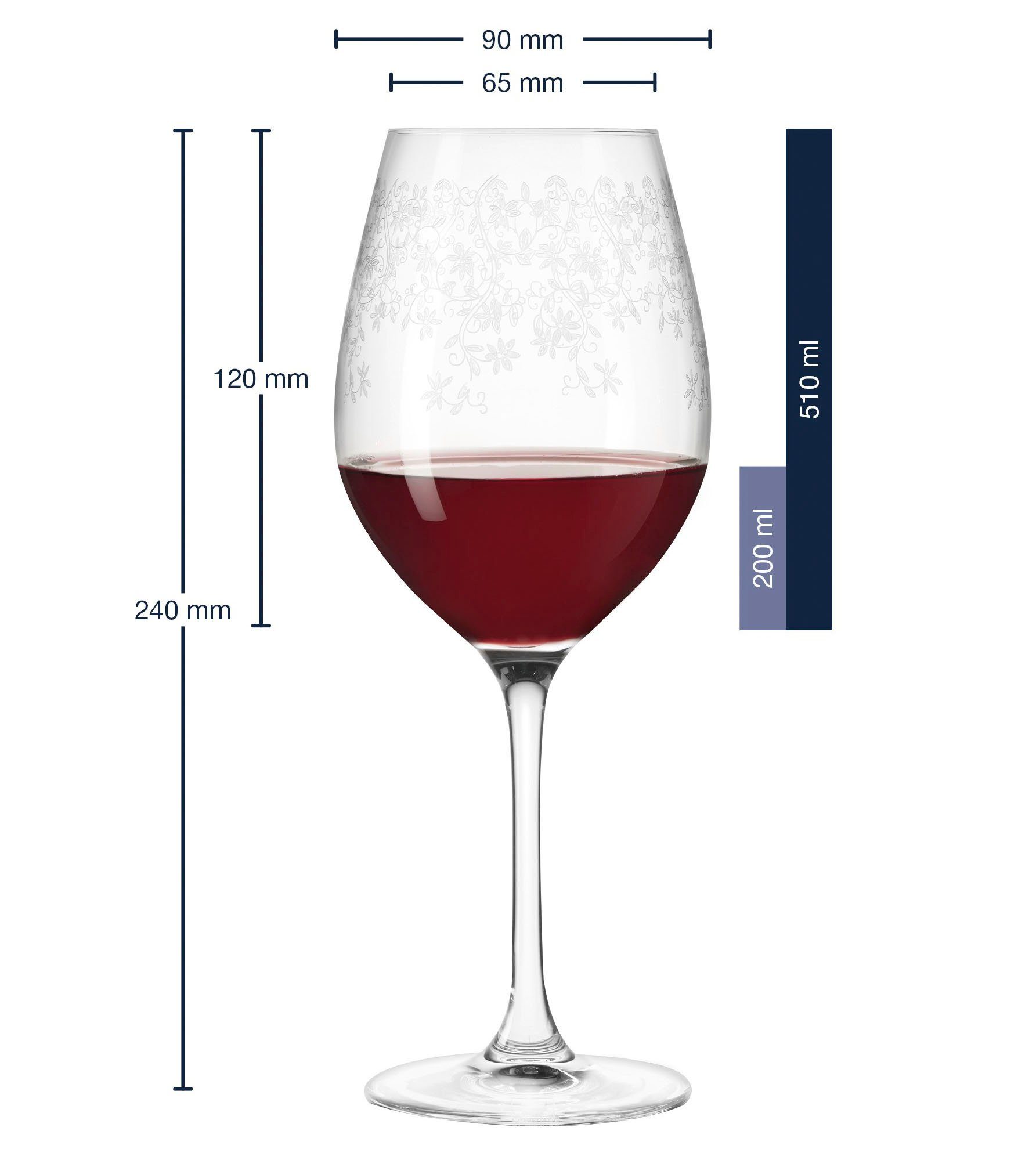 LEONARDO Rodewijnglas Chateau 510 ml(set, 6-delig)