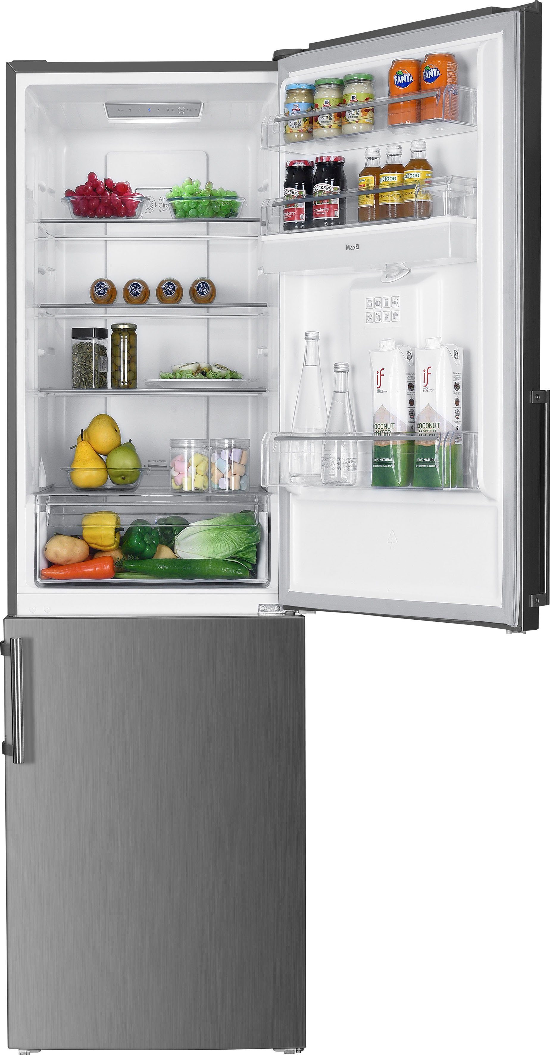 Hanseatic Koel-vriescombinatie HKGK18560CNFWDI NoFrost, Waterdispenser (1 stuk)