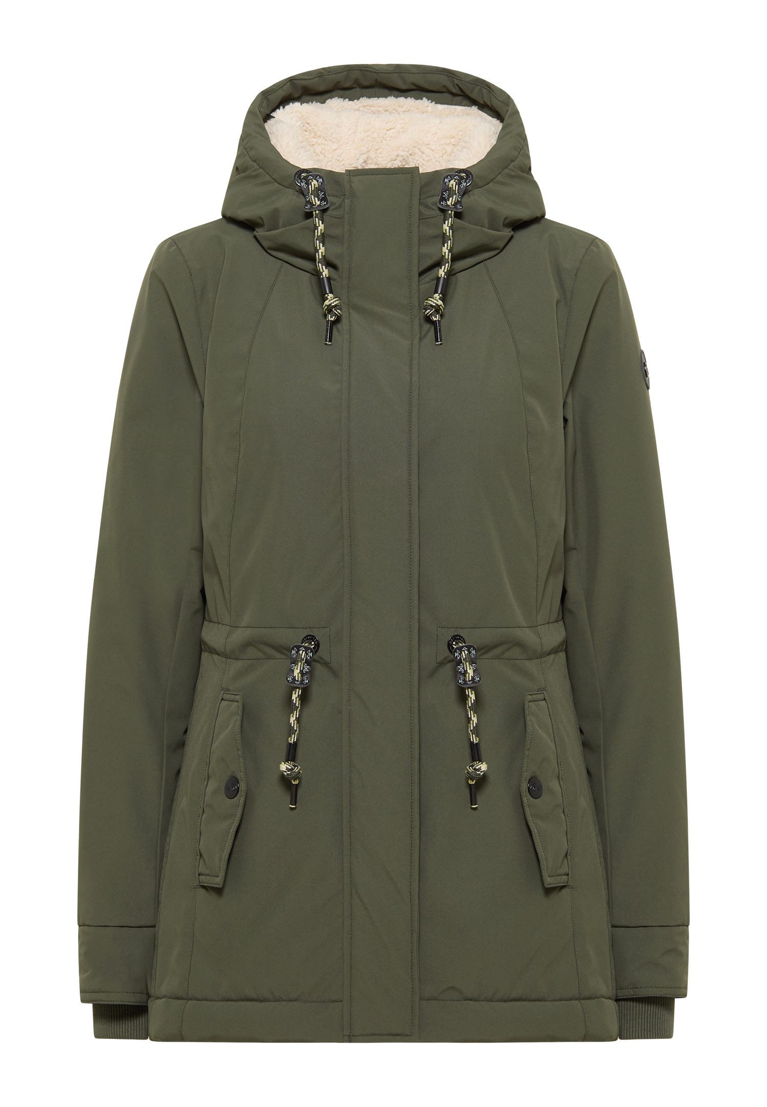 Ragwear Parka MONADIS WARM waterafstotende overgangsjas met verwarmende teddypluche voering