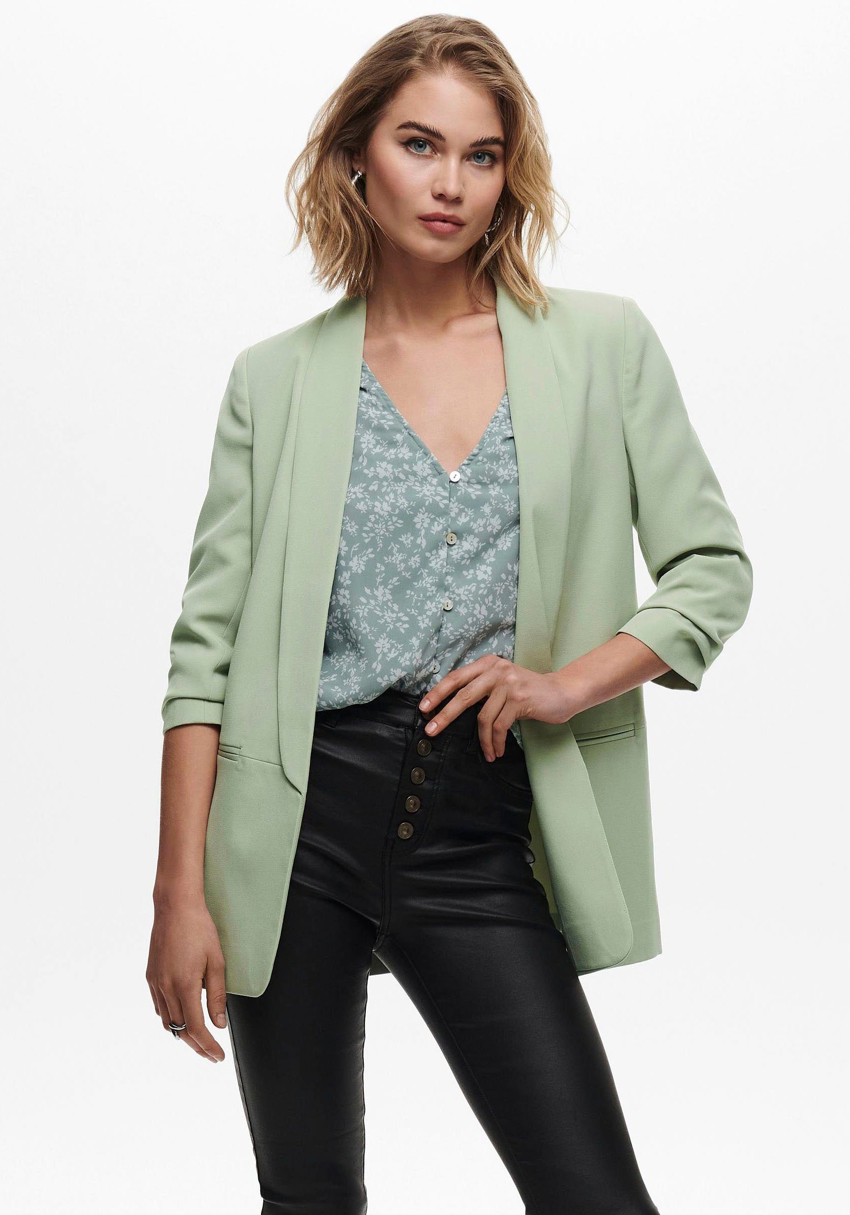 Only Korte blazer ONLELLY 3/4 LIFE BLAZER TLR NOOS dames korte blazers maat 36 groen