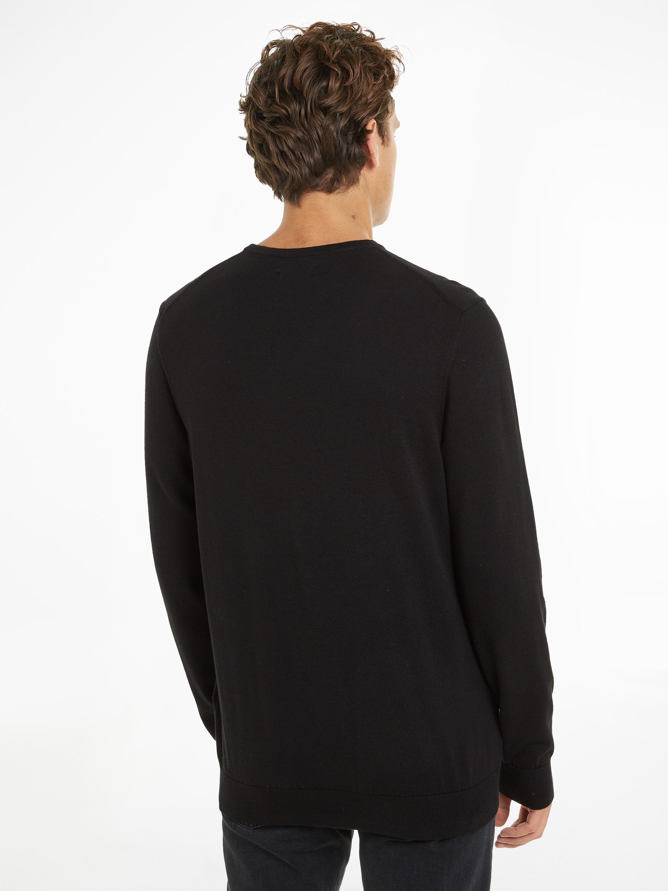 Calvin Klein Trui met ronde hals COTTON SILK BLEND CN SWEATER