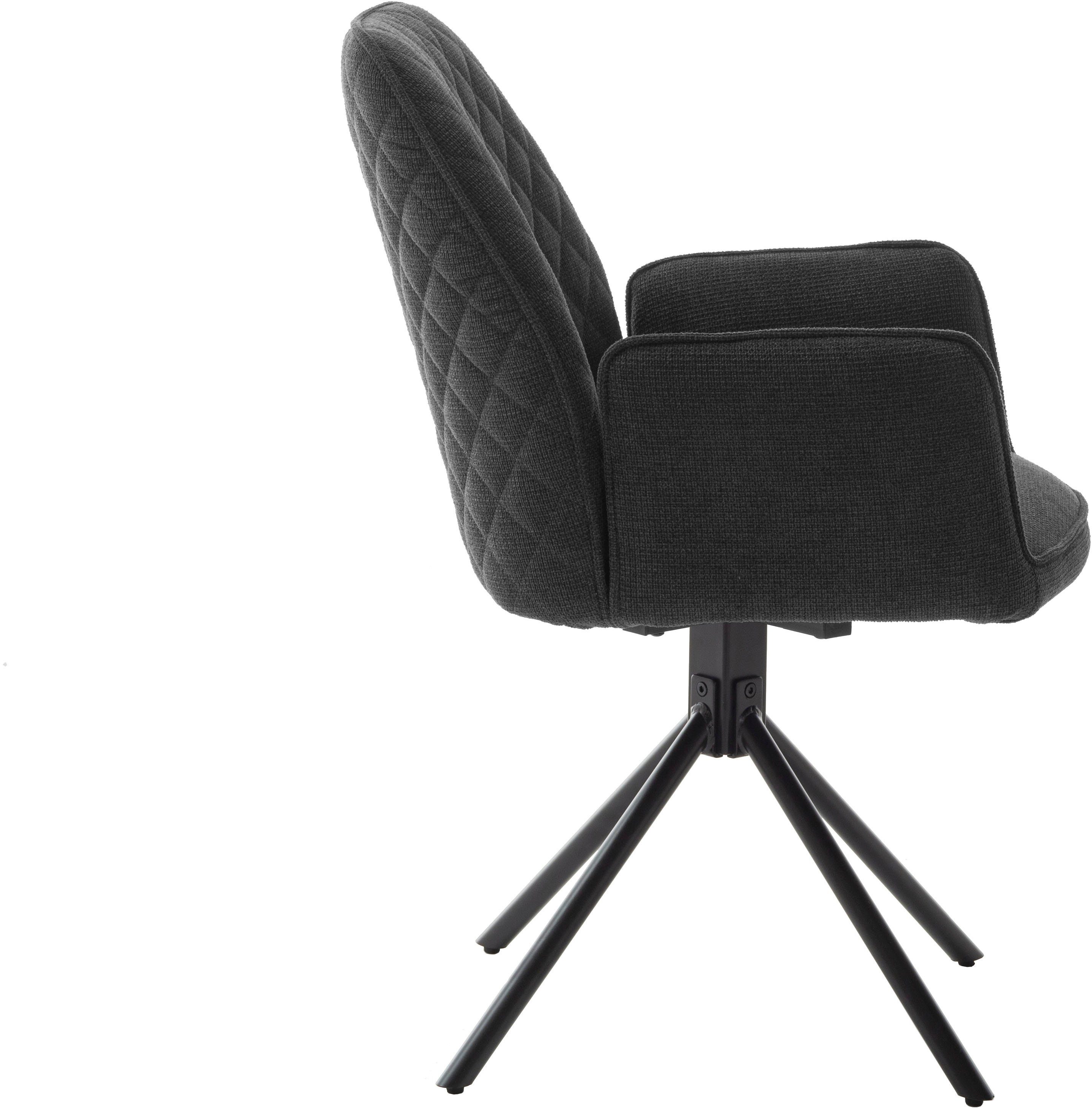 MCA furniture Eetkamerstoel ACANDI (2-pack), draaibaar 180°, zithoogte ca. 50 cm, belastbaarheid 120 kg