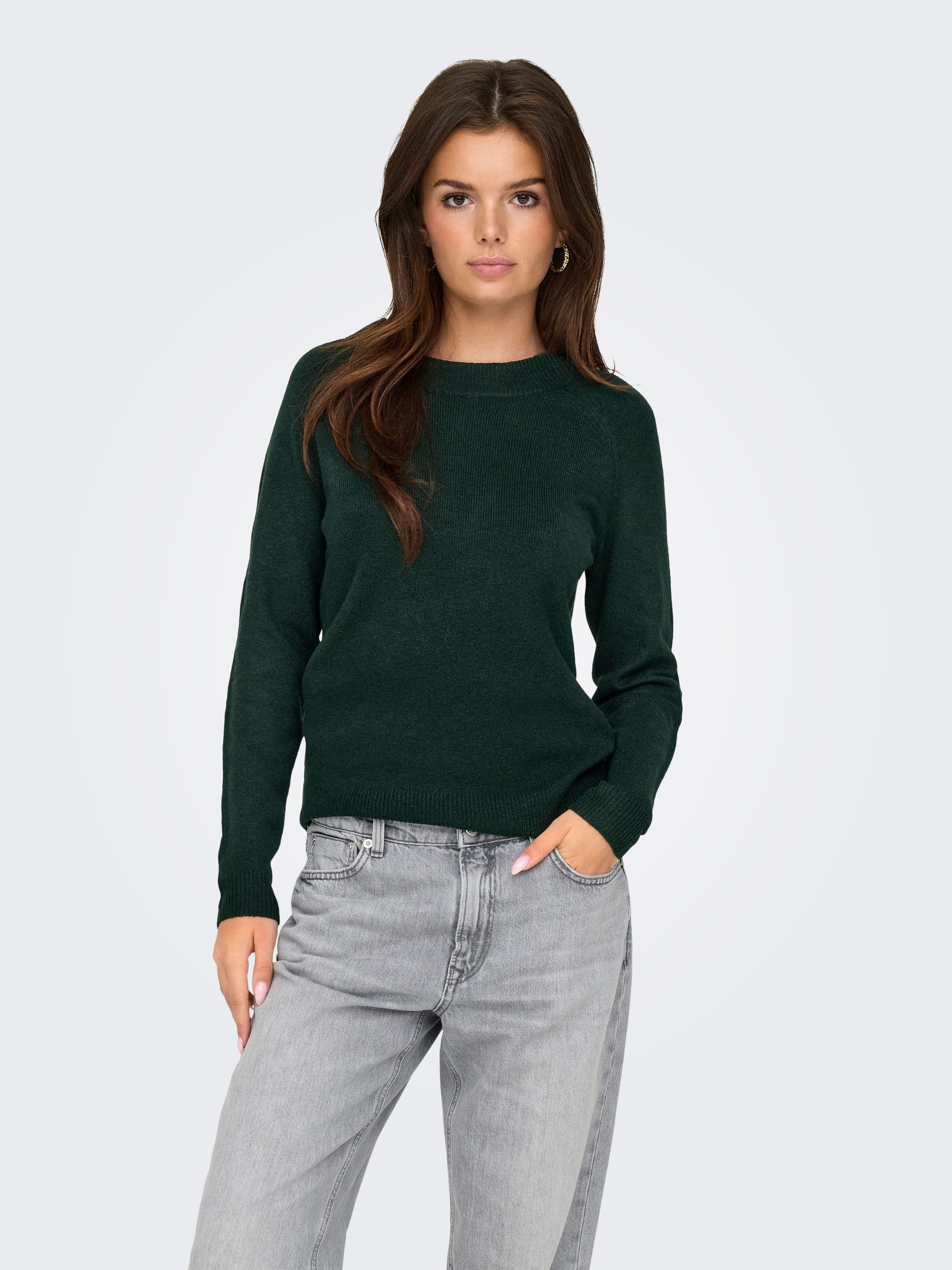 Only Trui met ronde hals ONLRICA LIFE L/S PULLOVER KNT NOOS