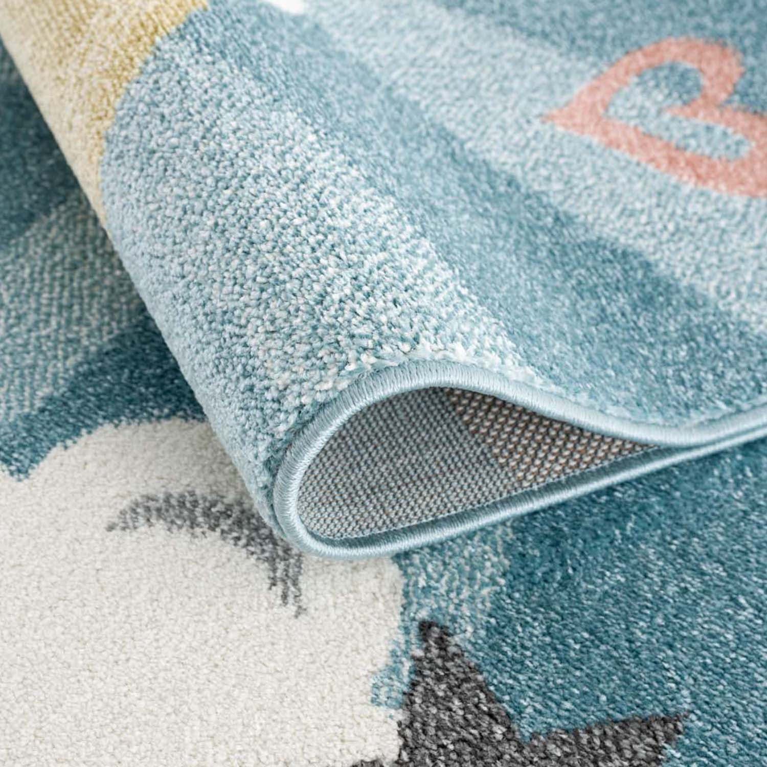 Carpet City Kindervloerkleed Anime9380 Vloerkleed maan, wolken, sterren, zachte pool