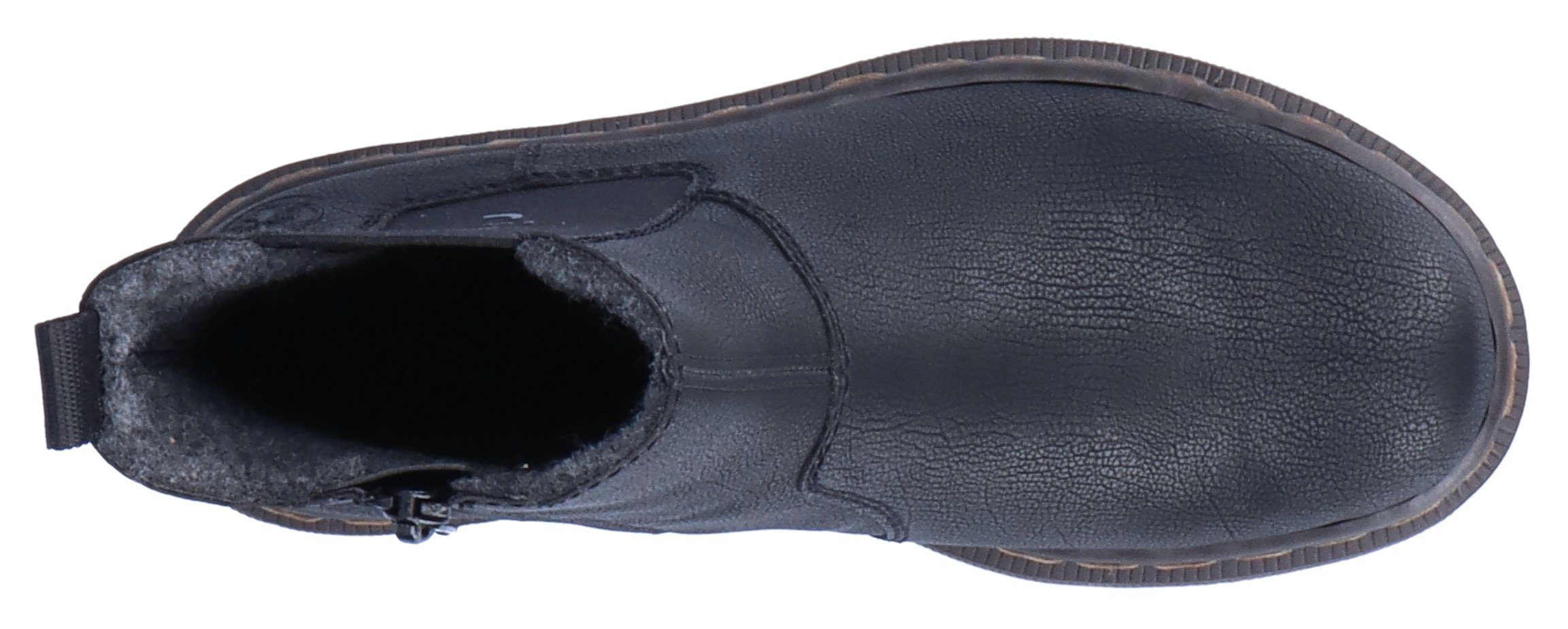 Rieker Chelsea-boots met logo-opschrift aan de stretchinzet
