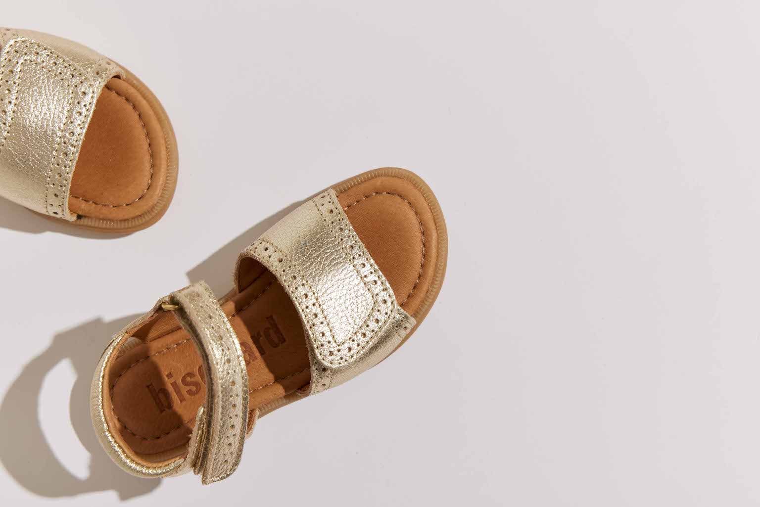 Bisgaard Sandalen Andrea Breedte: normaal , feestdagsschoen, meisjes schoen met klittenband, maat sjabloon te downloaden