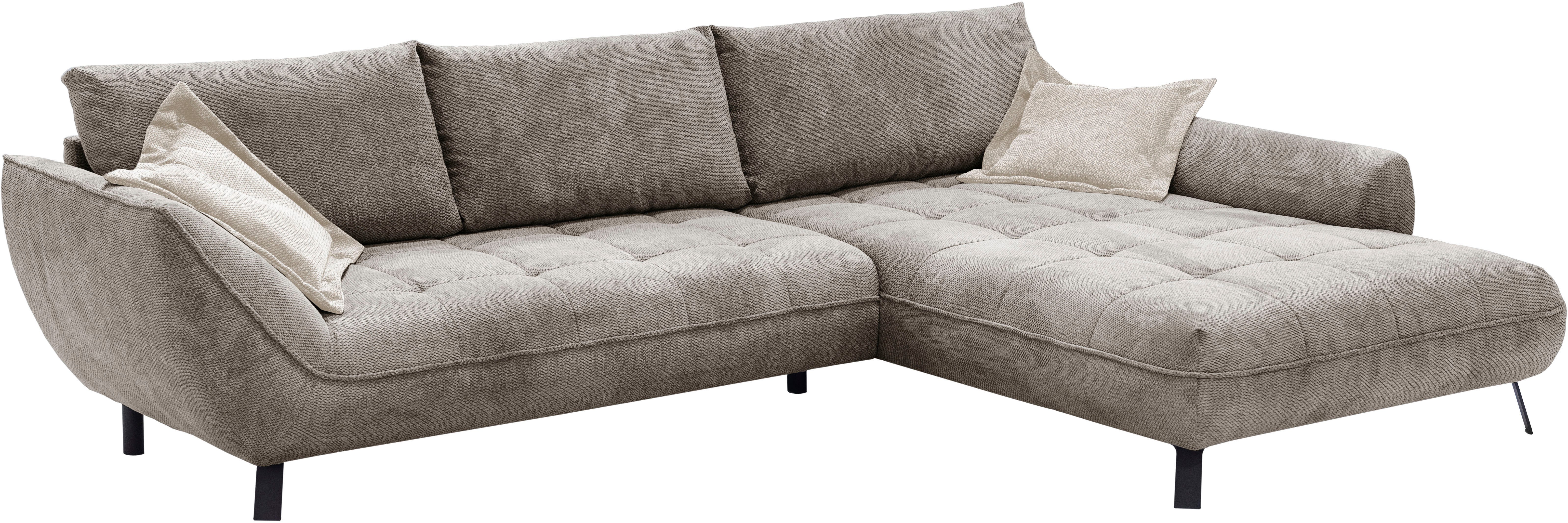 exxpo - sofa fashion Hoekbank Biarritz modern en elegant mega bank met geweldig zitcomfort, L-vorm