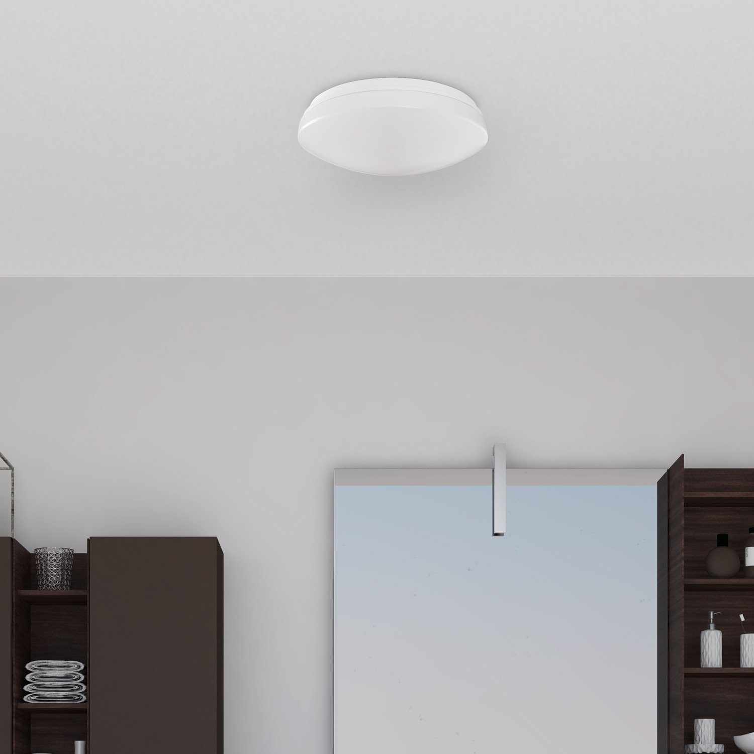 Paco Home Wandlamp KENU LED lamp plafondlamp, bad, IP44 spuitwaterdicht, dimbaar