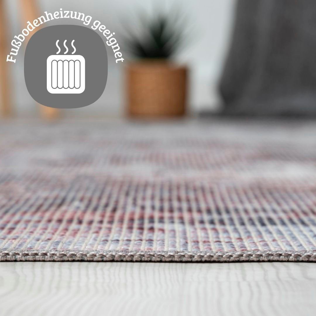 my home Vloerkleed Mülenen Kortpolig, modern ontwerp, wasbaar, geschikt voor binnen- en buitengebruik