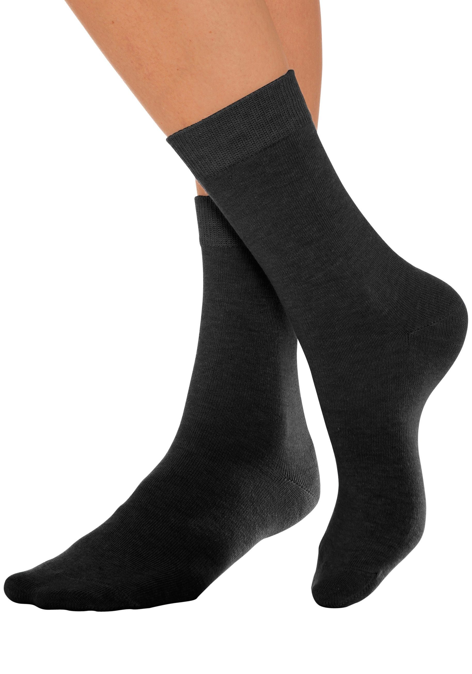 Lavana Basic sokken met knelvrije boord (set, 7 paar)
