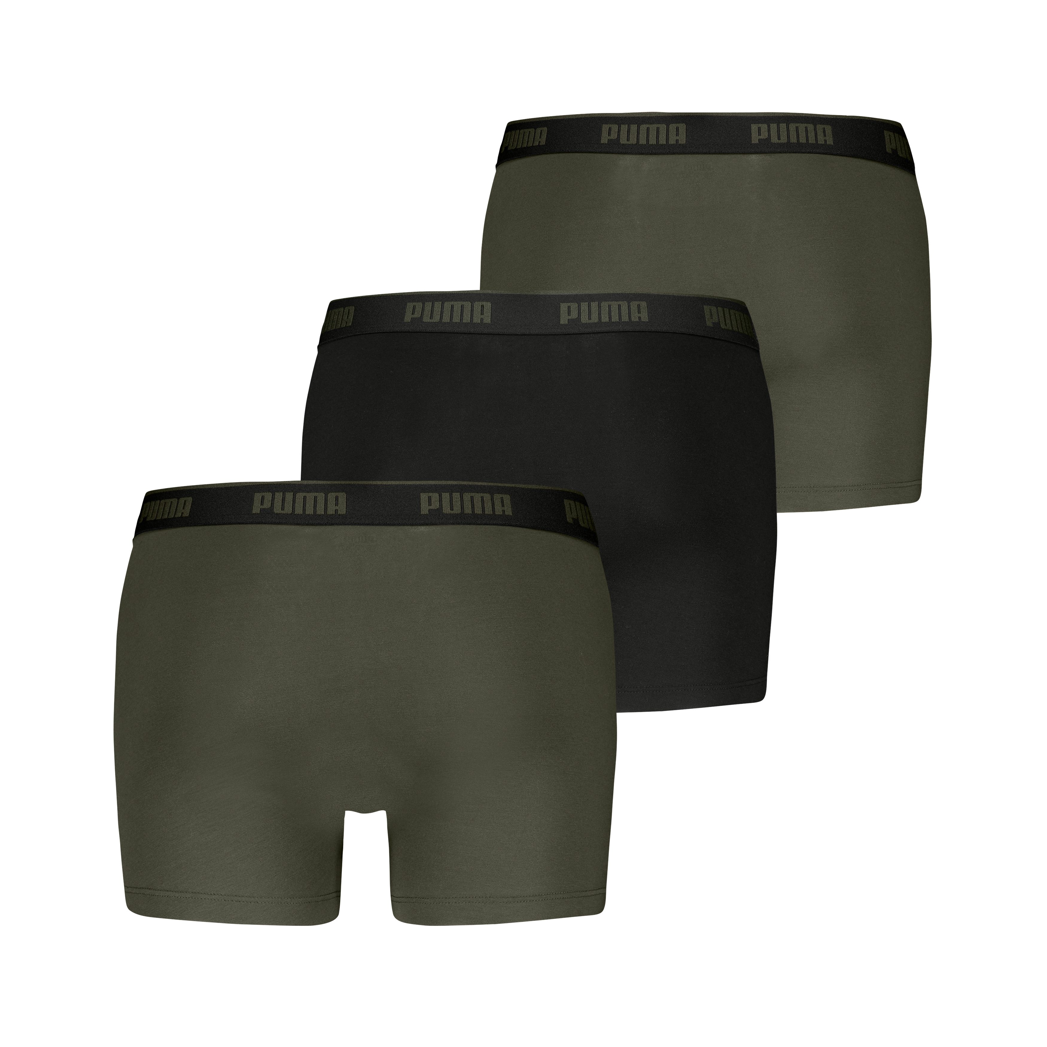 PUMA Boxershort PUMA MEN EVERYDAY BASIC BOXERS 3P Comfortabele elastische logotailleband (Set van 3)