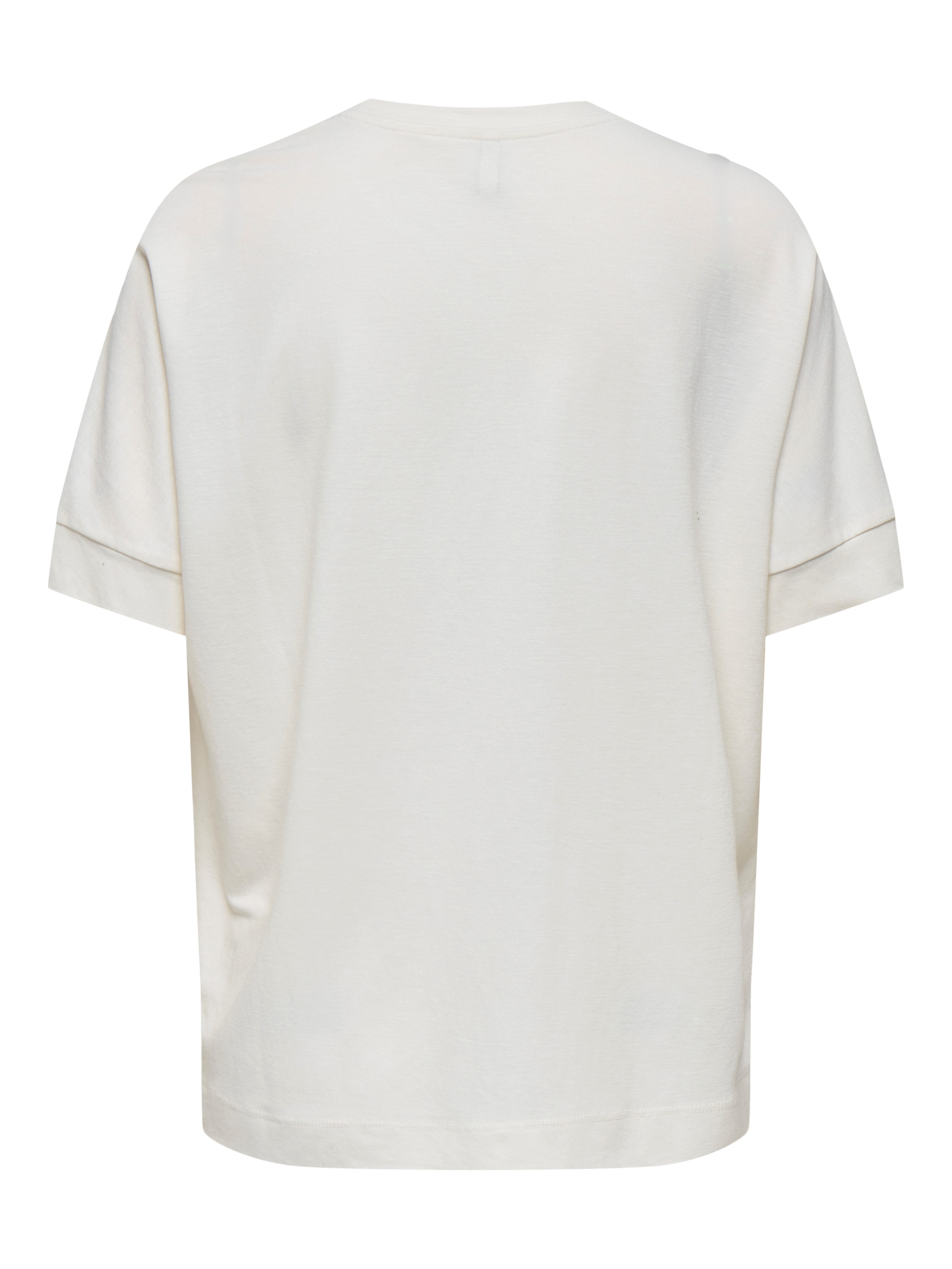 Only Shirt met korte mouwen ONLJANY S/S O-NECK PRINT TOP BOX JRS