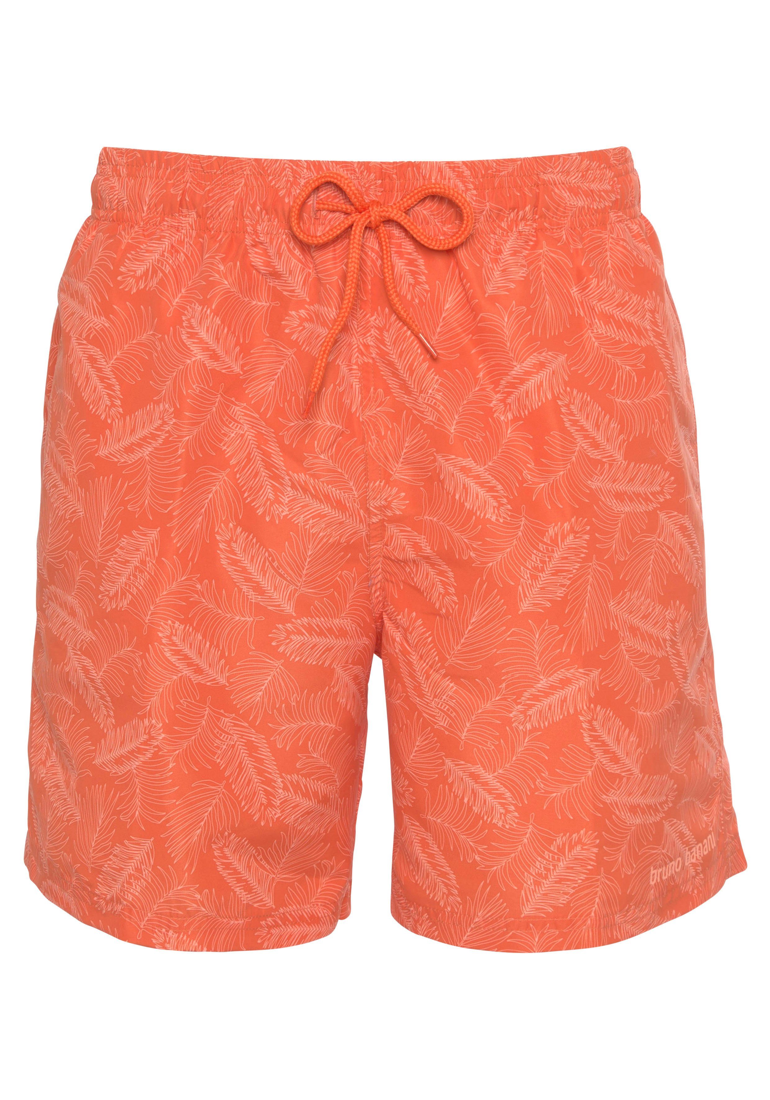 Bruno Banani Zwemshort met een bloemmotief