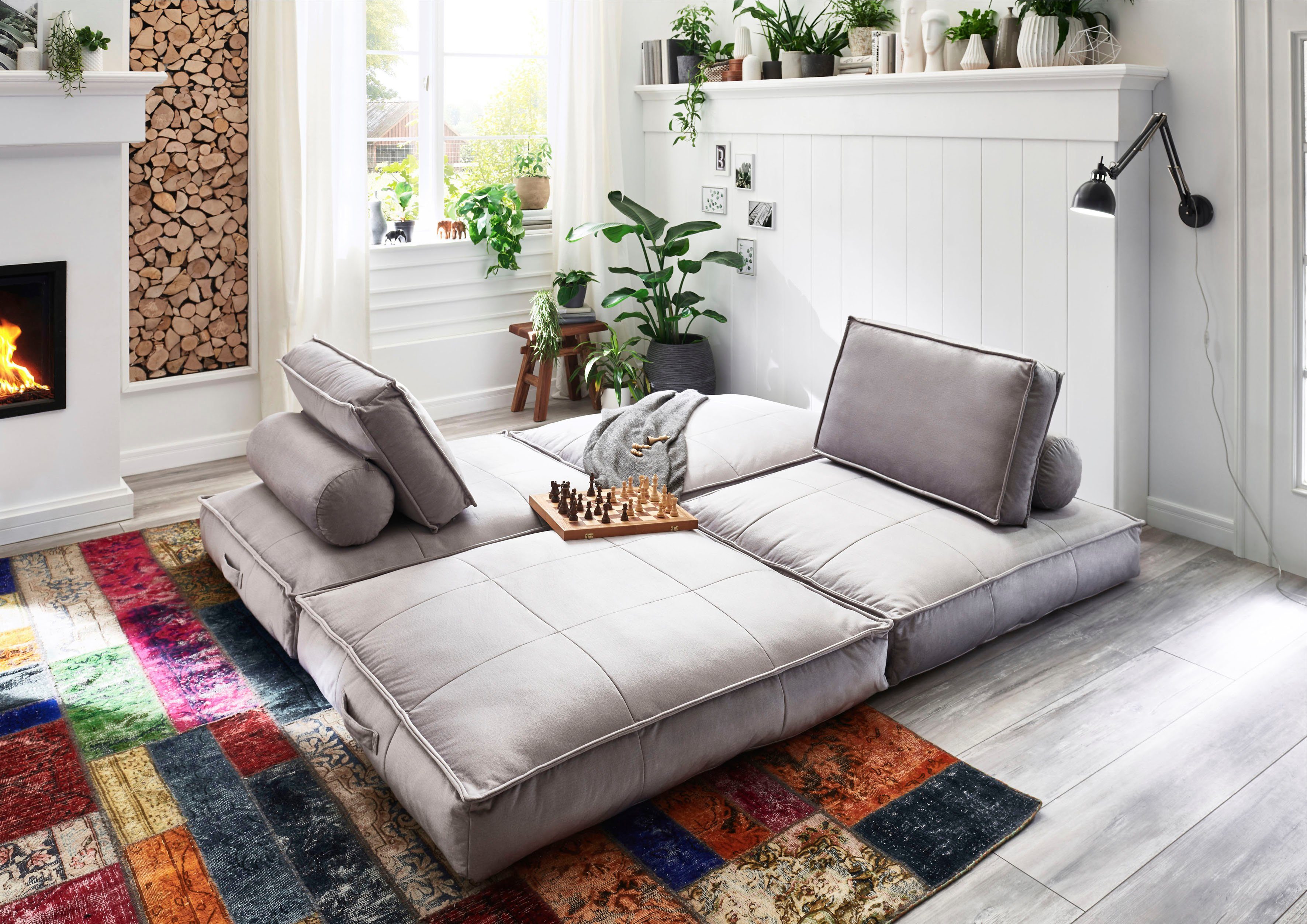 ATLANTIC home collection XXL-fauteuil Miro XXL-fauteuil te veranderen in een logeerbed