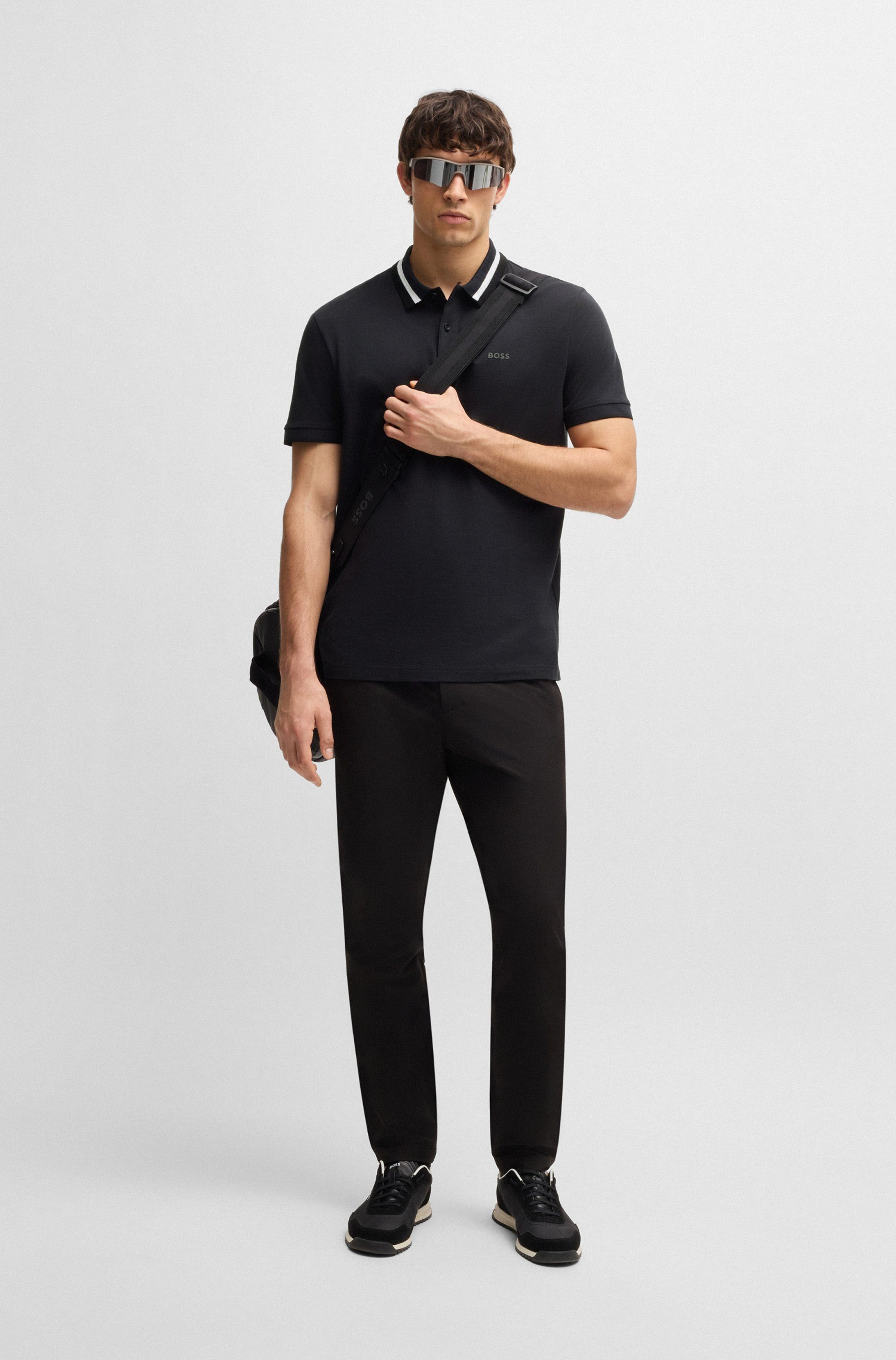 BOSS GREEN Poloshirt Paddy AP Herit met contrastkleurige details