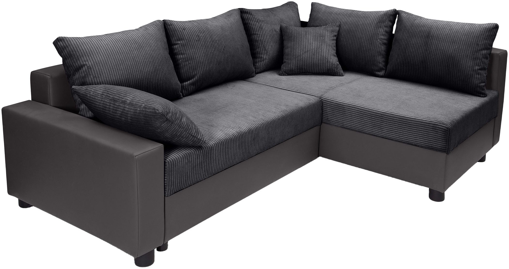 COLLECTION AB Hoekbank Parma L-vorm met slaapfunctie en bedlade, inclusief kussens, bonell-federkern