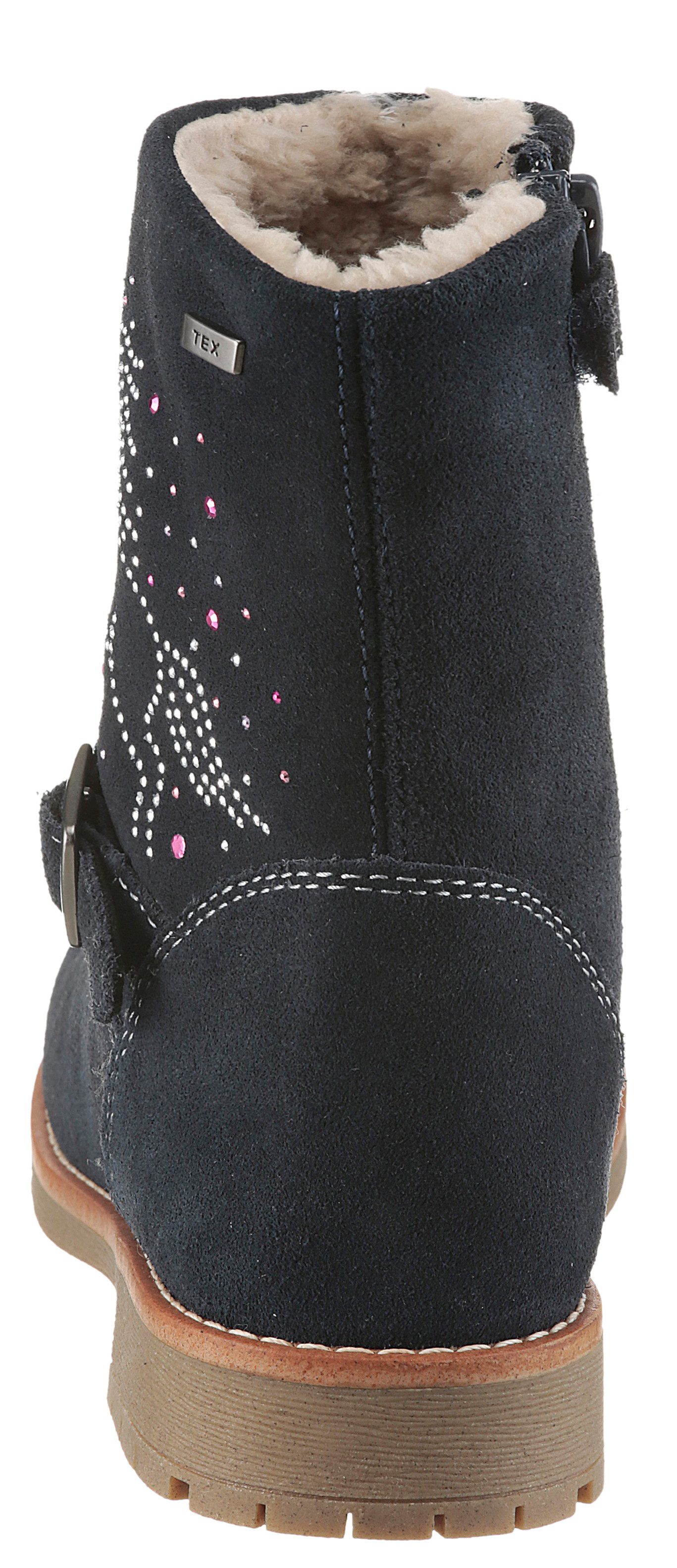 Lurchi Winterlaarzen Freya TEX, WMS middel Laarzen met glitter-paard, maatsjabloon om te downloaden