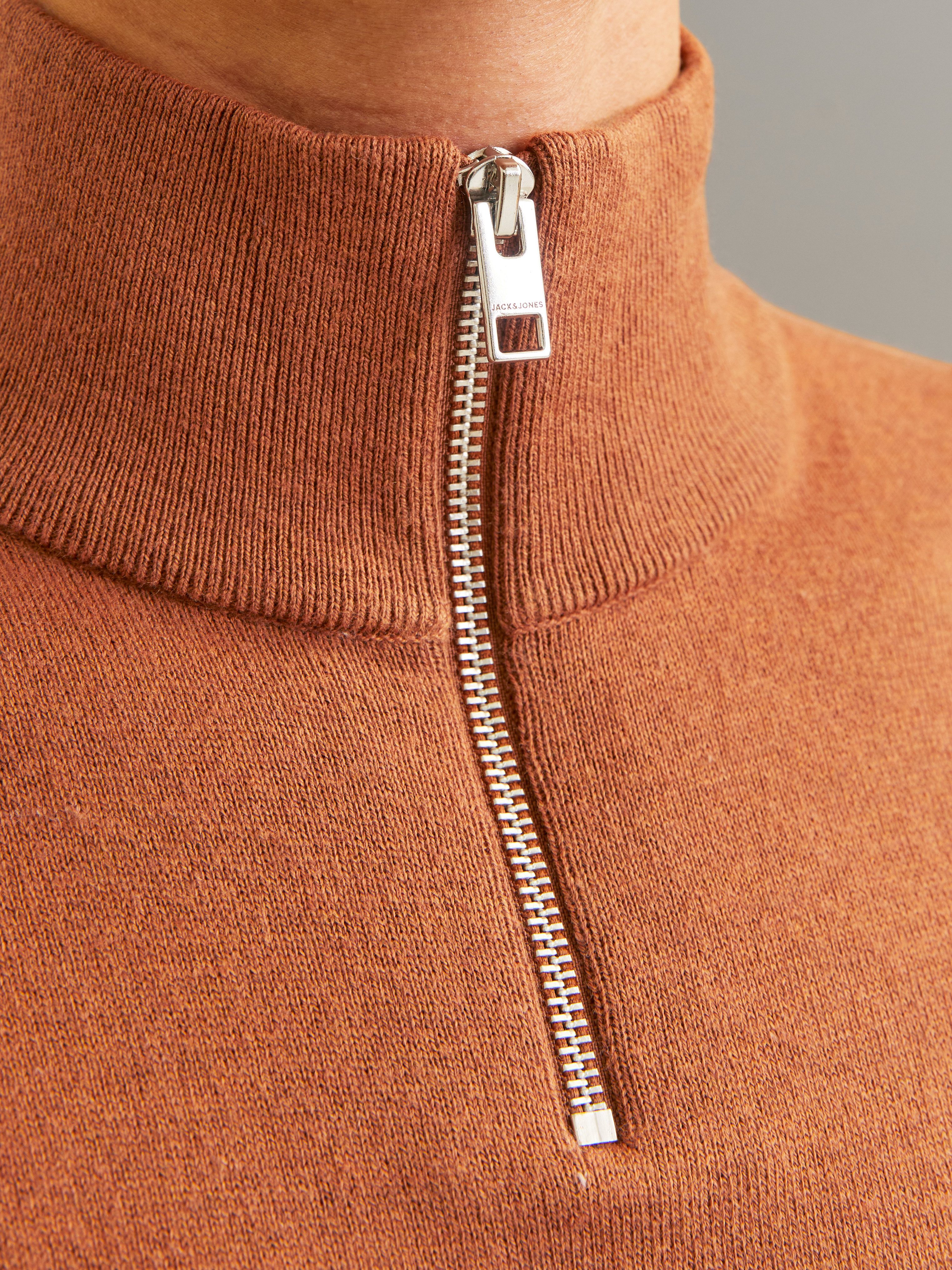 Jack & Jones Schipperstrui JJEEMIL KNIT HALF ZIP NOOS