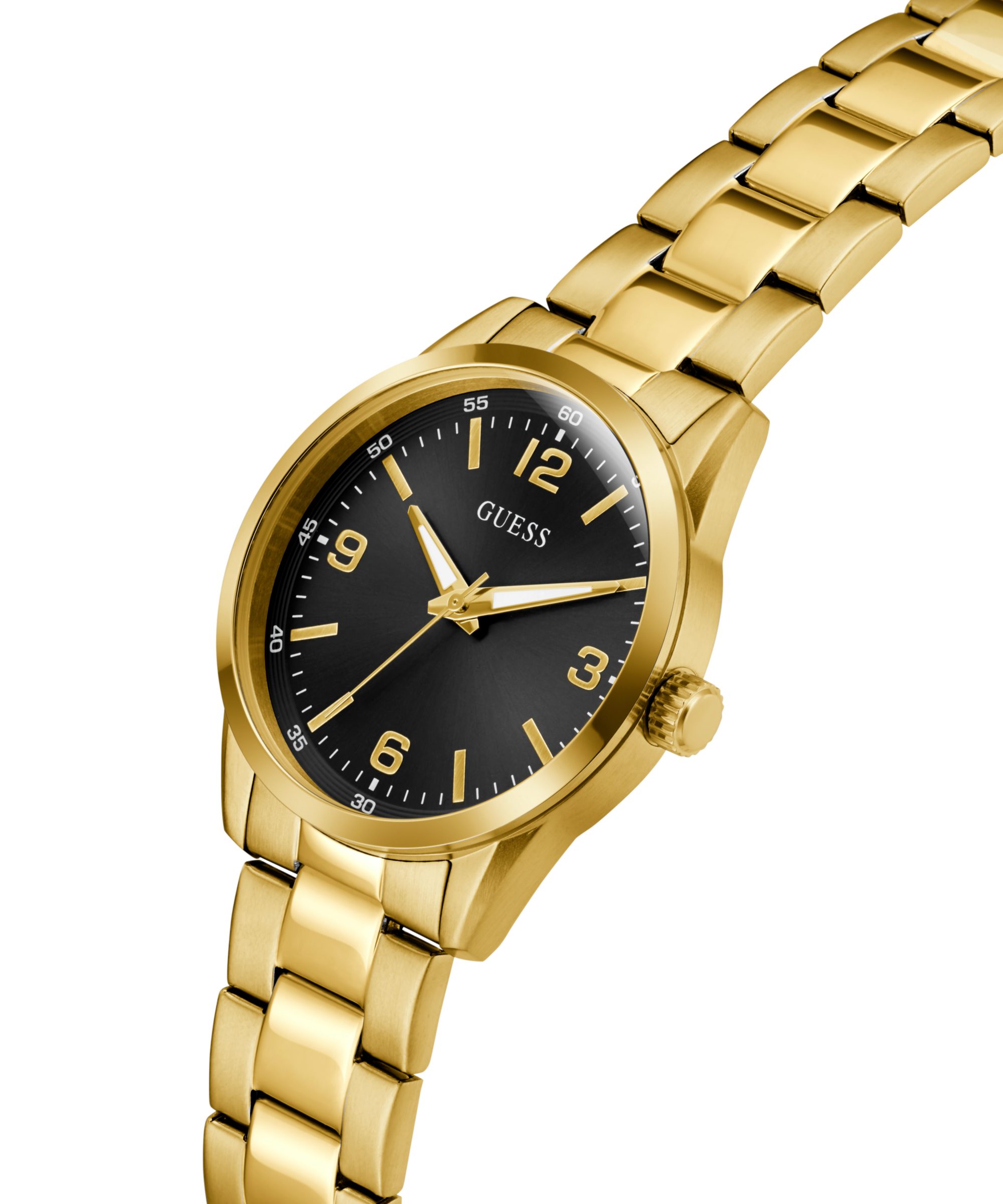 Guess Kwartshorloge Easton Horloge, herenhorloge, stalen armband