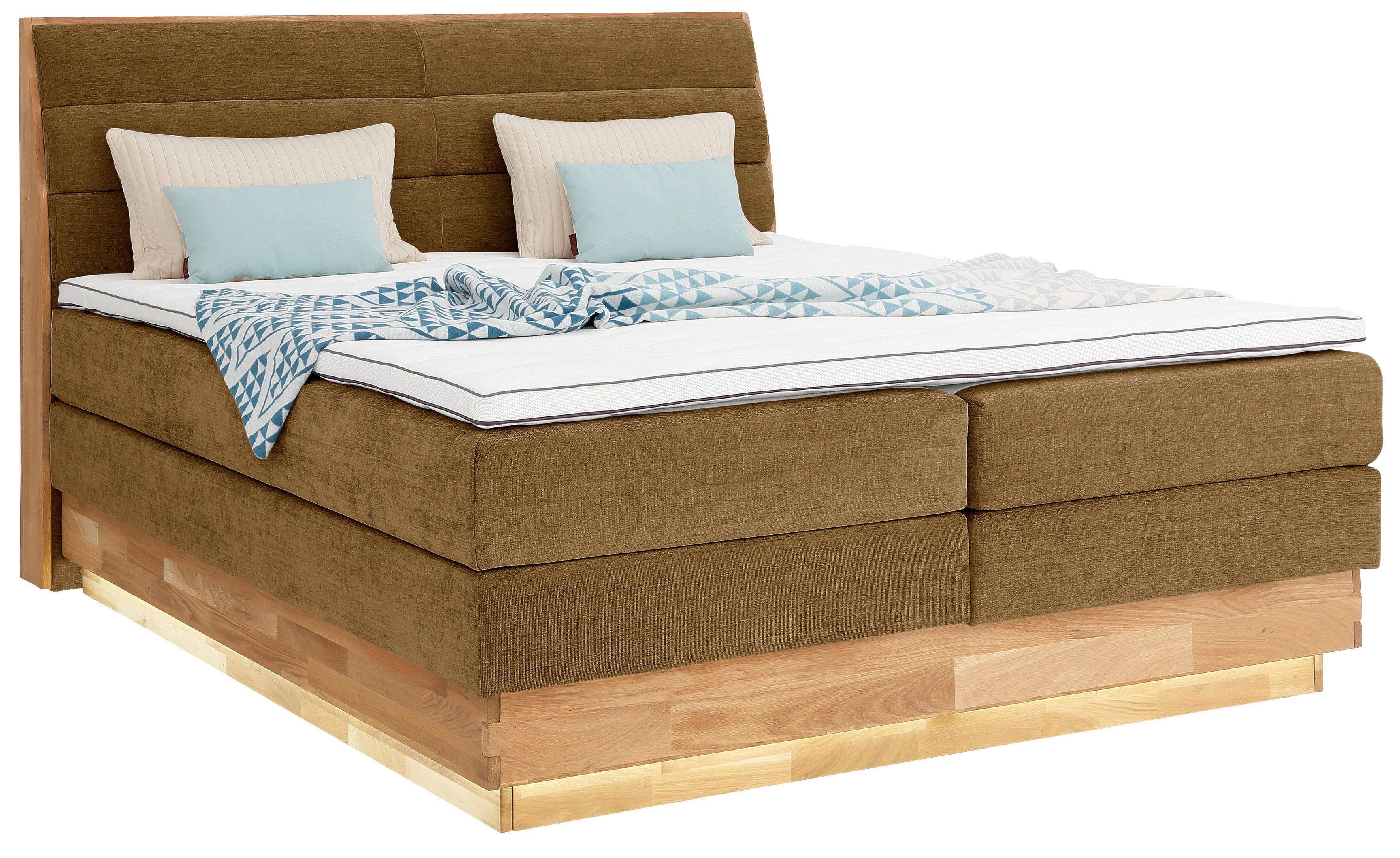 OTTO products Boxspring Ledverlichting, met gecertificeerde, gerecyclede overtrekstoffen