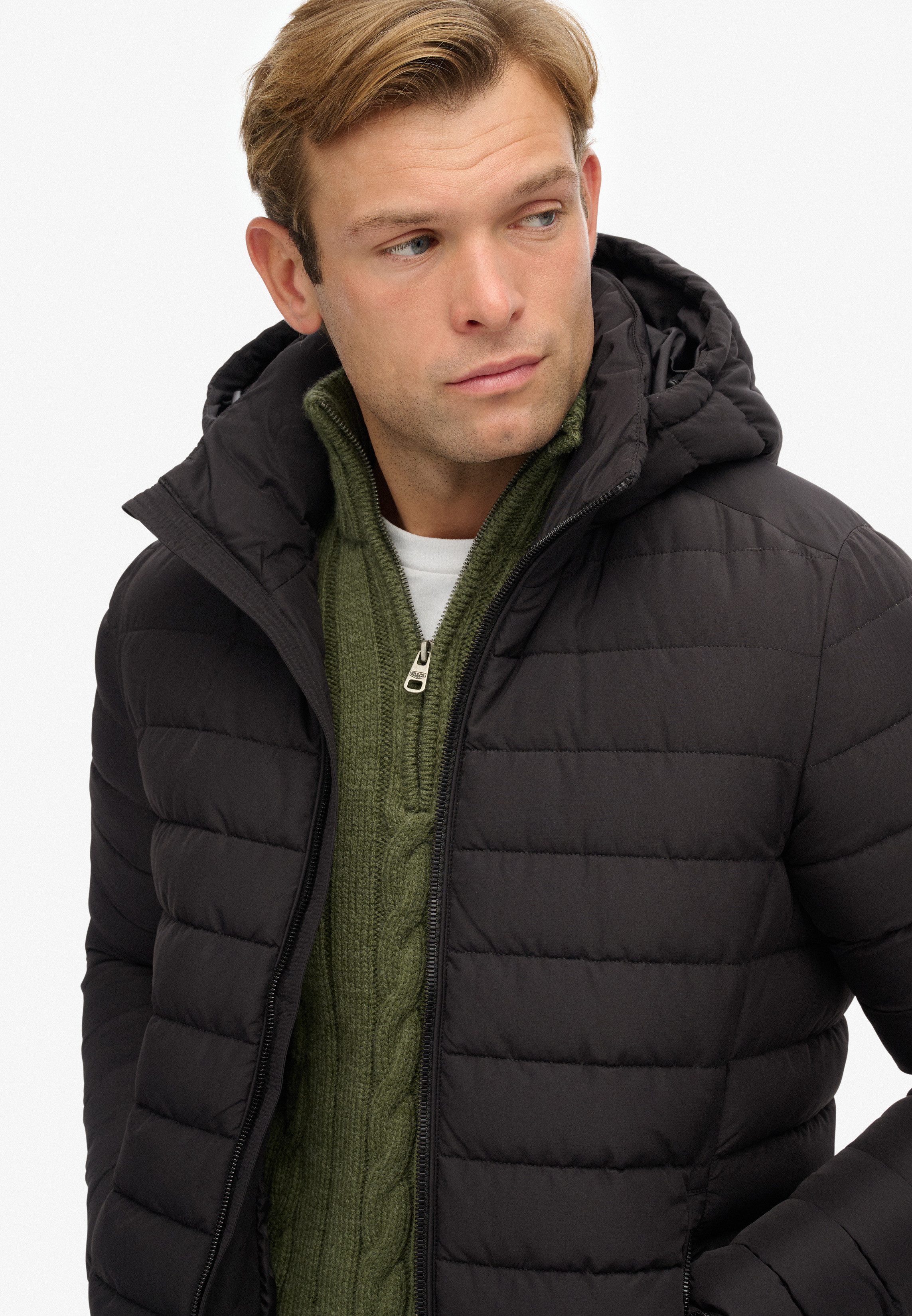 Superdry Gewatteerde jas HOODED FUJI PADDED JACKET