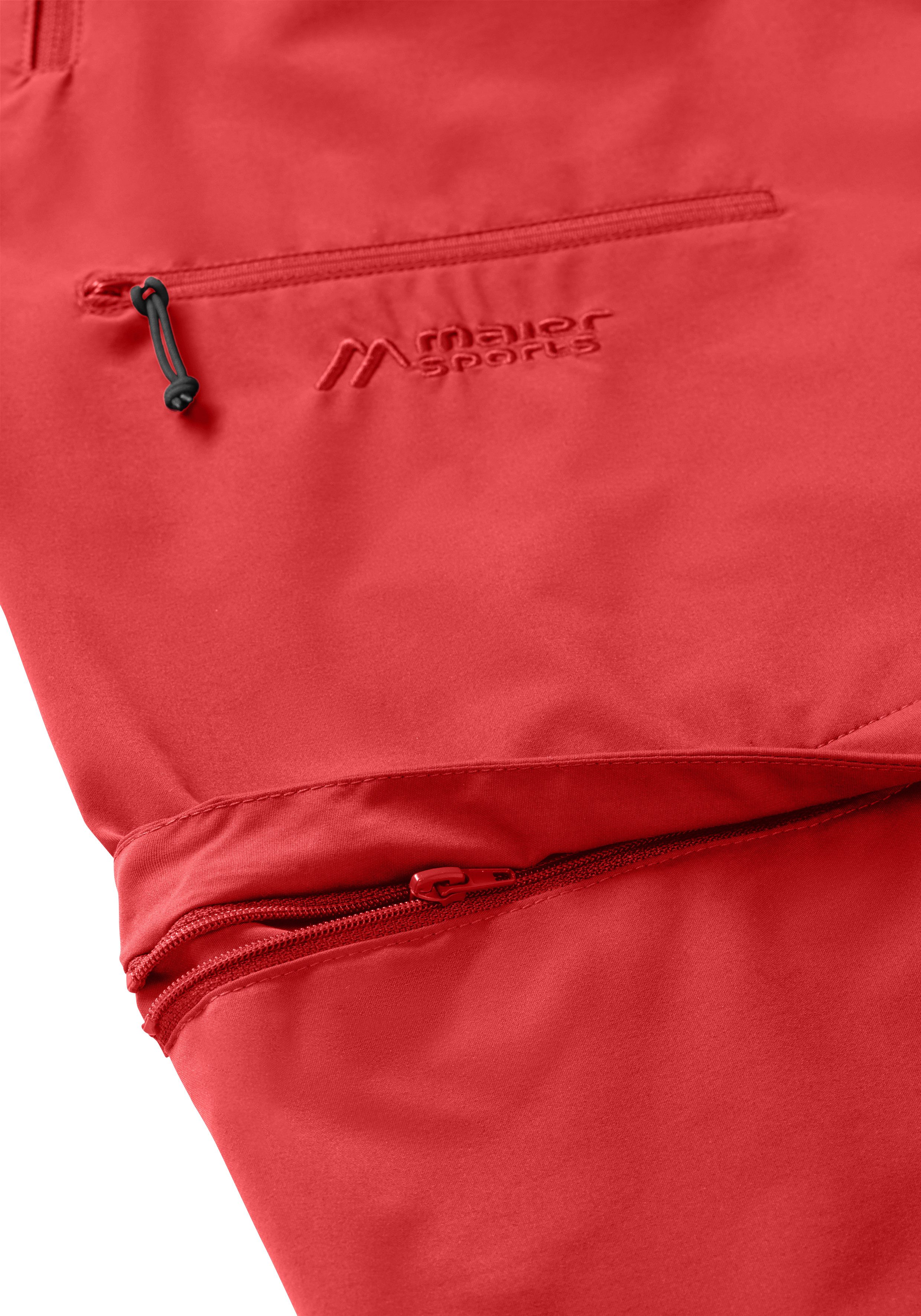 Maier Sports Outdoorbroek Nata Zip Loop Dames wandelbroek, zip-off functionele broek, 3 zakken, regular fit