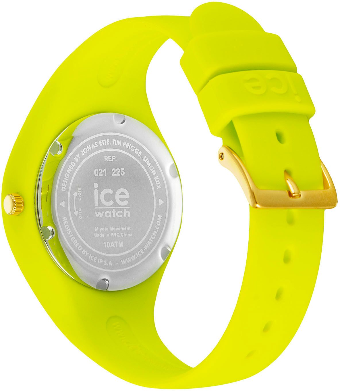 ice-watch Kwartshorloge ICE glitter - Neon lime - Small - 3H, 021225 Armbanduhr, dameshorloge, siliconen band, tot 10 bar waterdicht