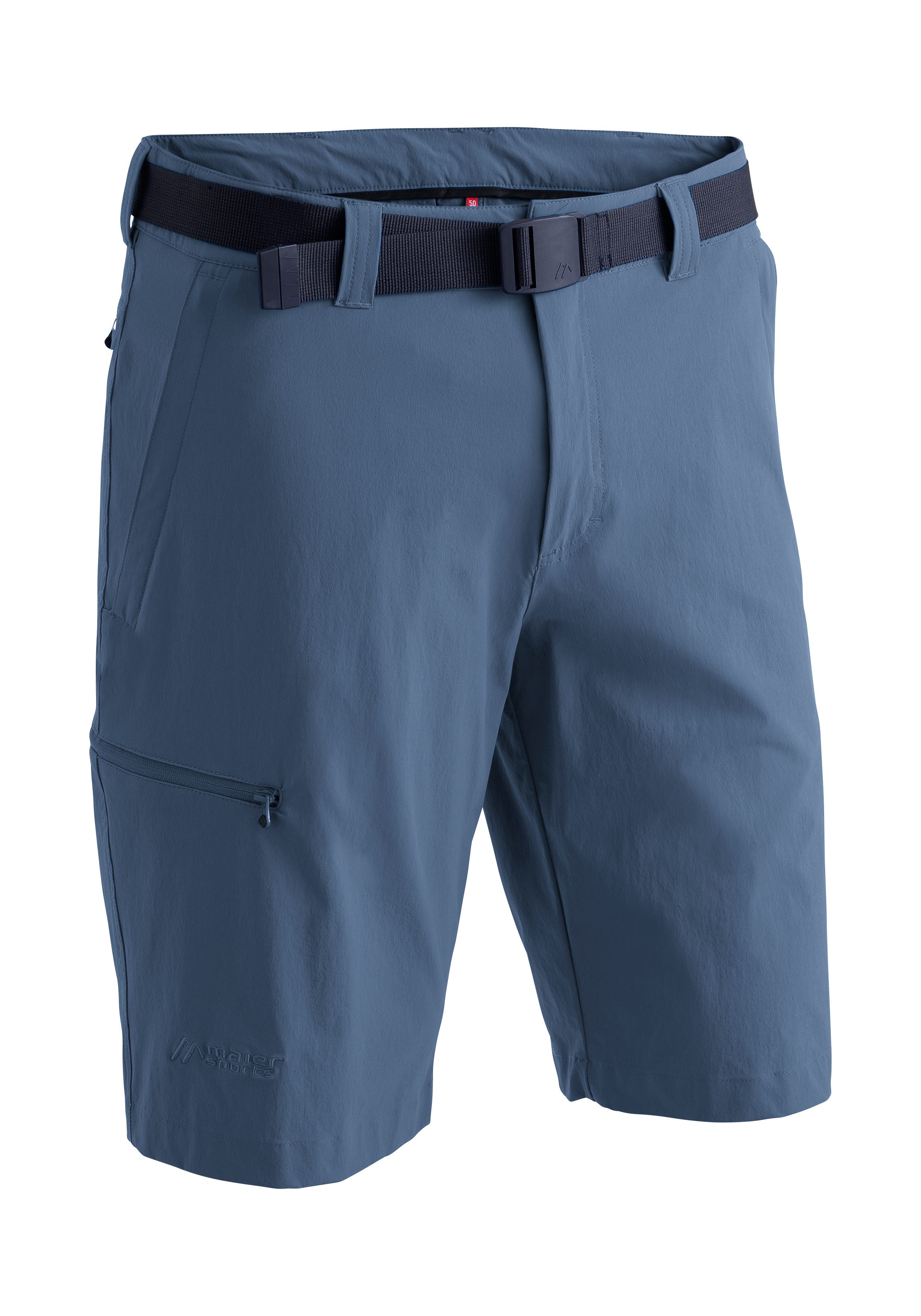 Maier Sports Functionele short Huang Heren shorts, korte outdoor-broek, bermuda met 4 zakken, regular fit heren sportshorts maat 70 blauw