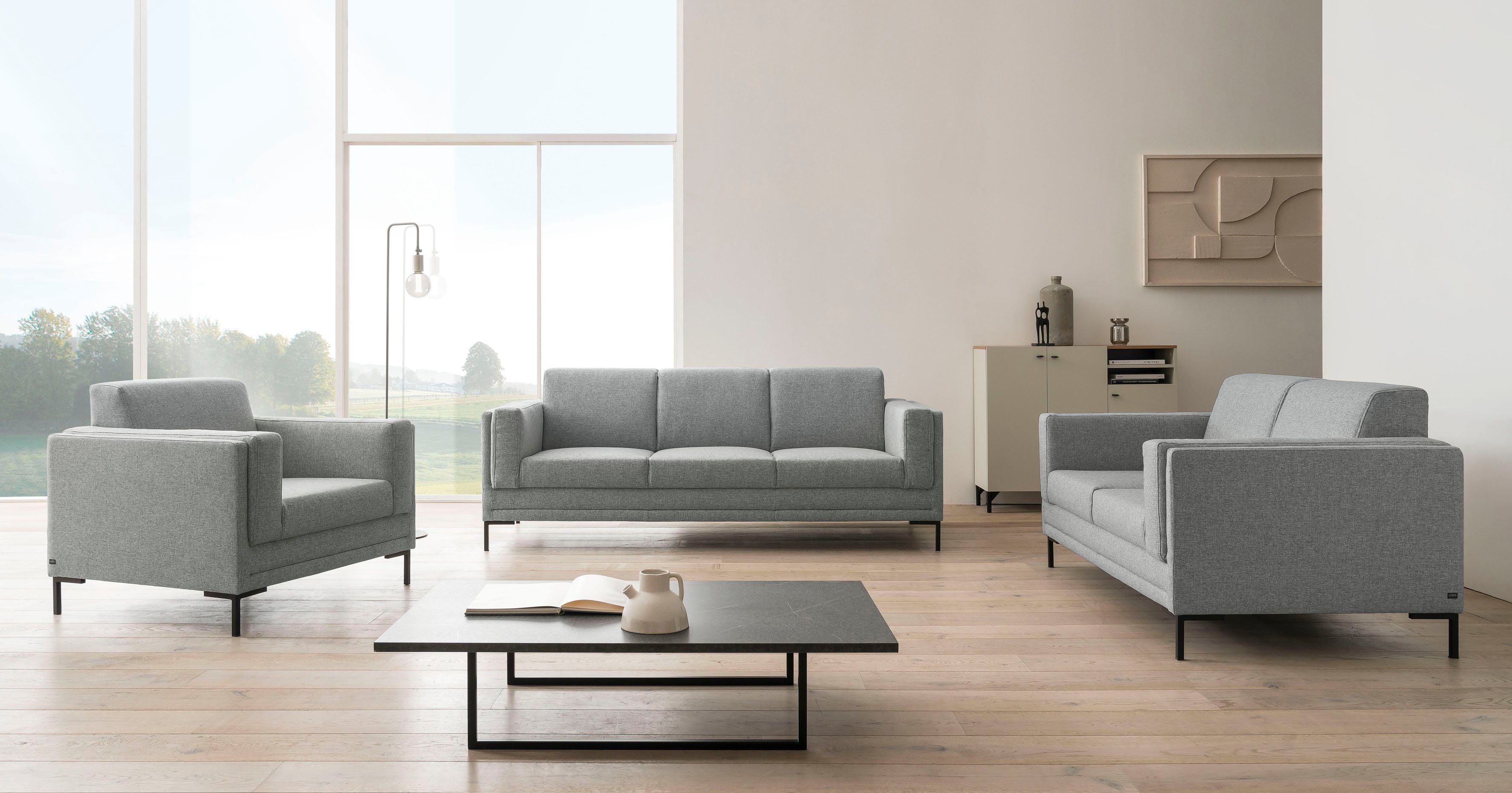 LOOKS BY WOLFGANG JOOP 3-zitsbank LOOKS VII heldere lijnen, chic design