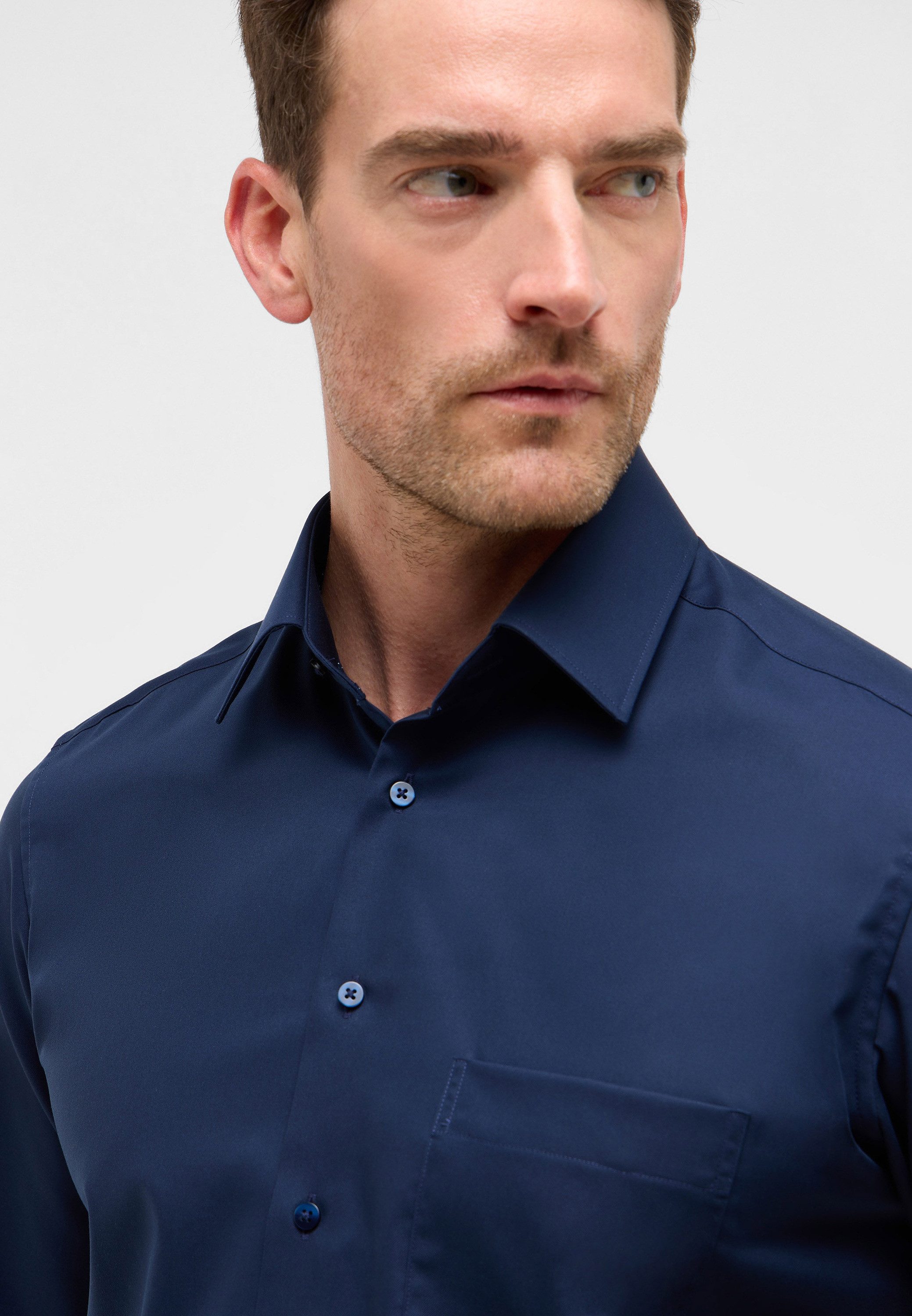 Eterna Overhemd met lange mouwen MODERN FIT NON IRON (strijkvrij)