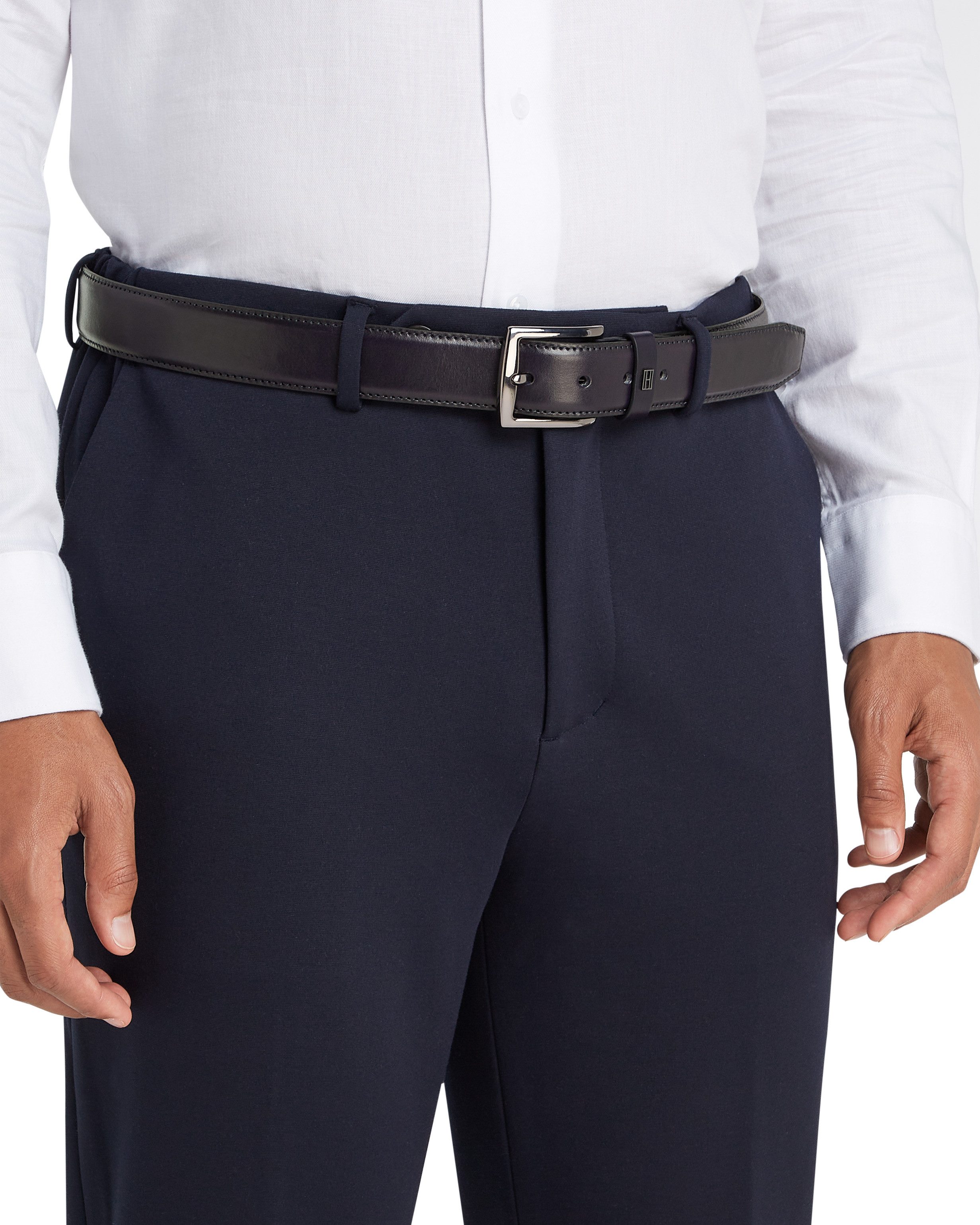 Tommy Hilfiger Leren riem DENTON ELEVATED 3.5 In grootte verstelbaar
