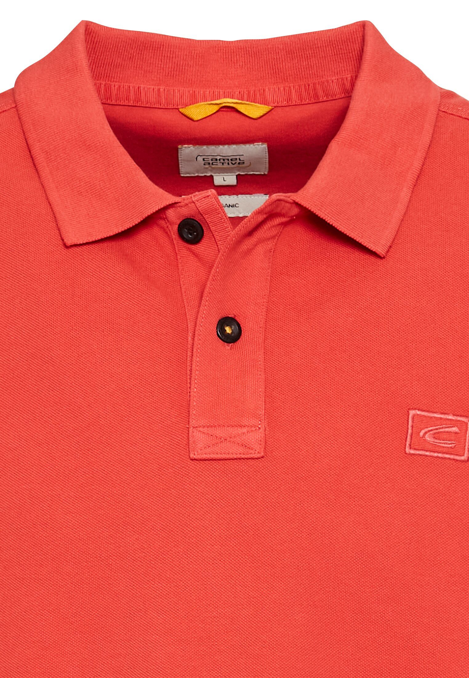camel active Poloshirt met logoborduursel