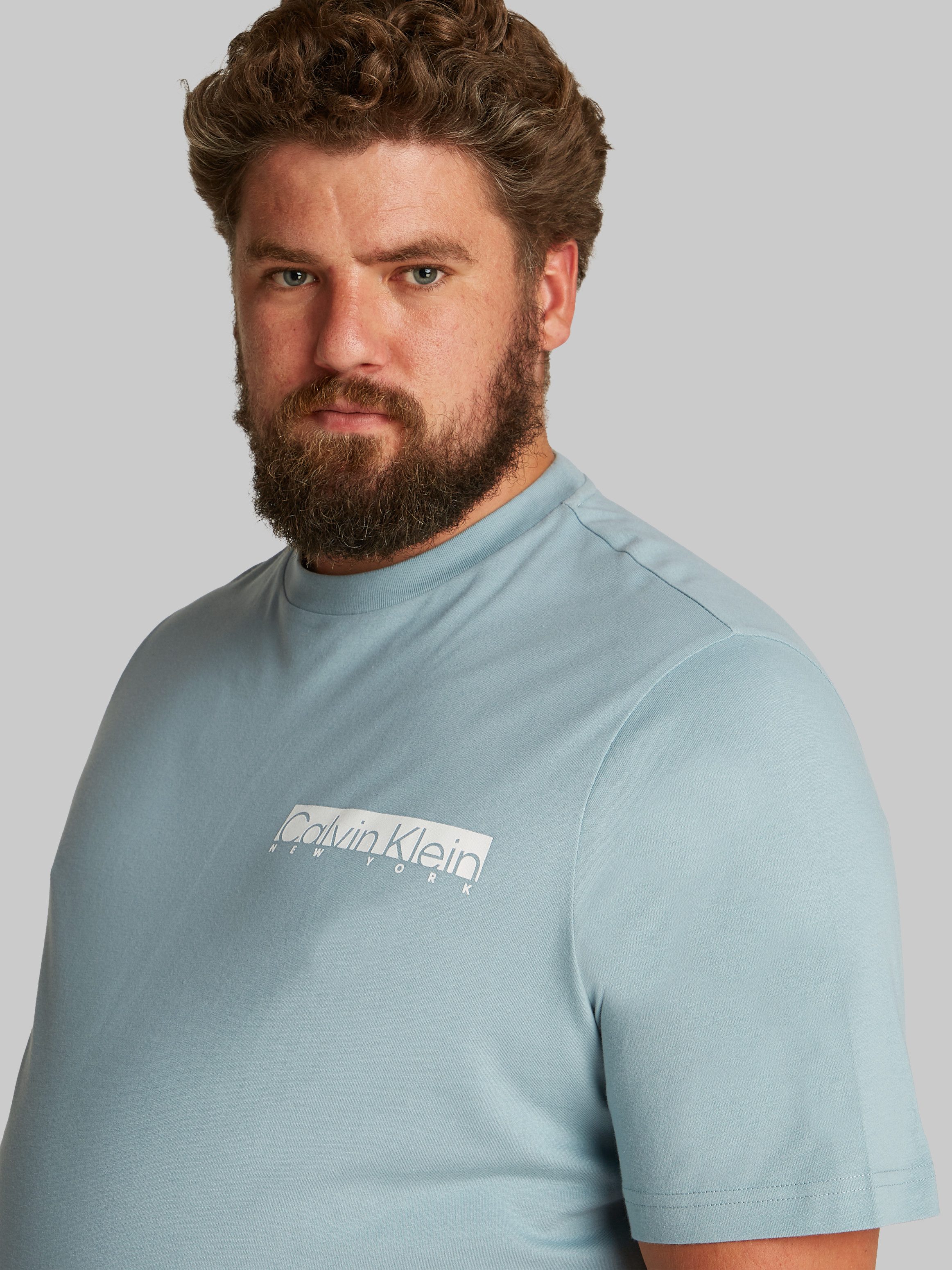 Calvin Klein Shirt met ronde hals BT_NY CHEST BOX LOGO T-SHIRT