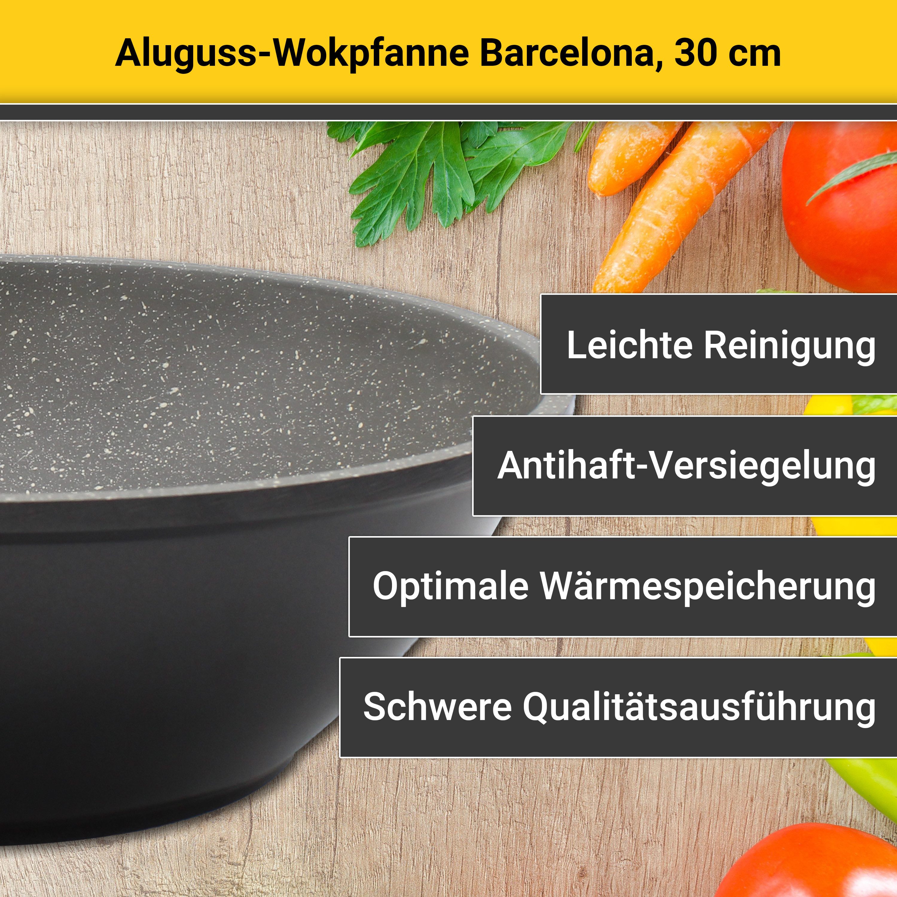Krüger Wok Gietaluminium wok Barcelona, 30 cm (1-delig)