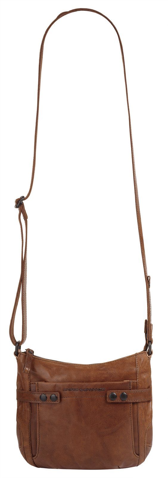 Spikes & Sparrow Schoudertas echt leder