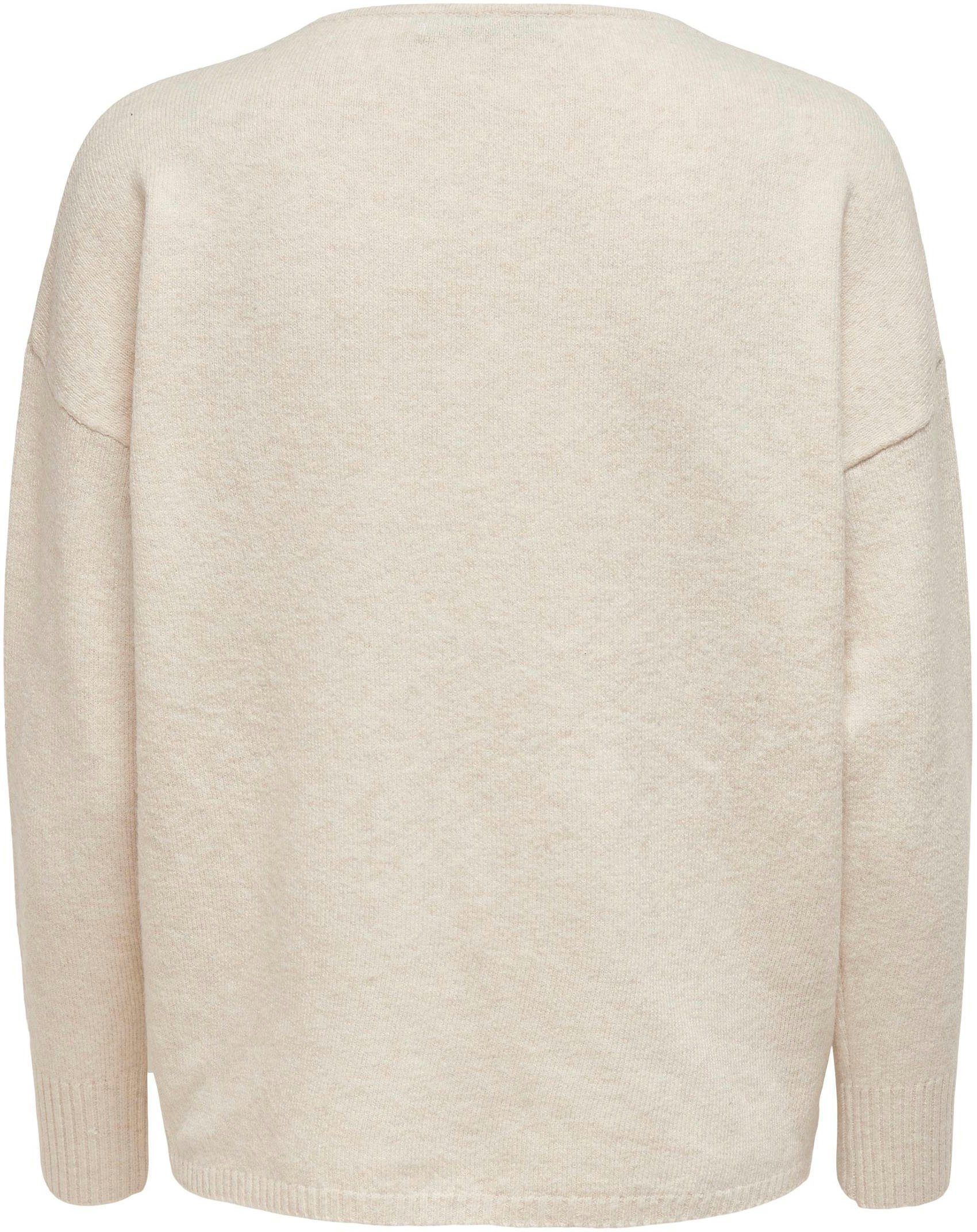 Only Trui met V-hals ONLRICA LIFE L/S V-NECK PULLO KNT NOOS