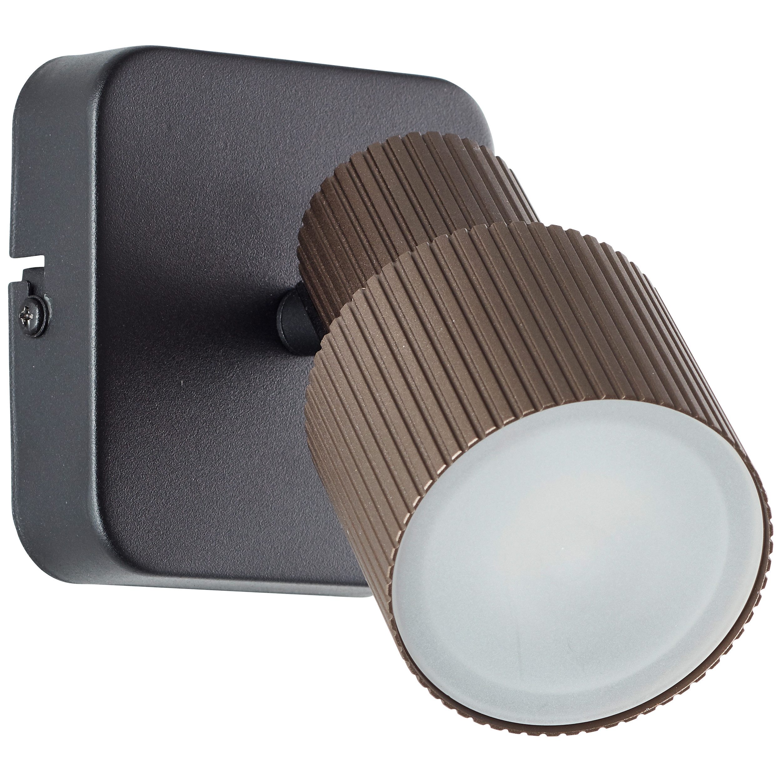Brilliant Leuchten Wandlamp Cadiz 16,2 x 10 x 10 cm, incl. gu10, 350 lm, 3000 k, draaibaar, aluminium