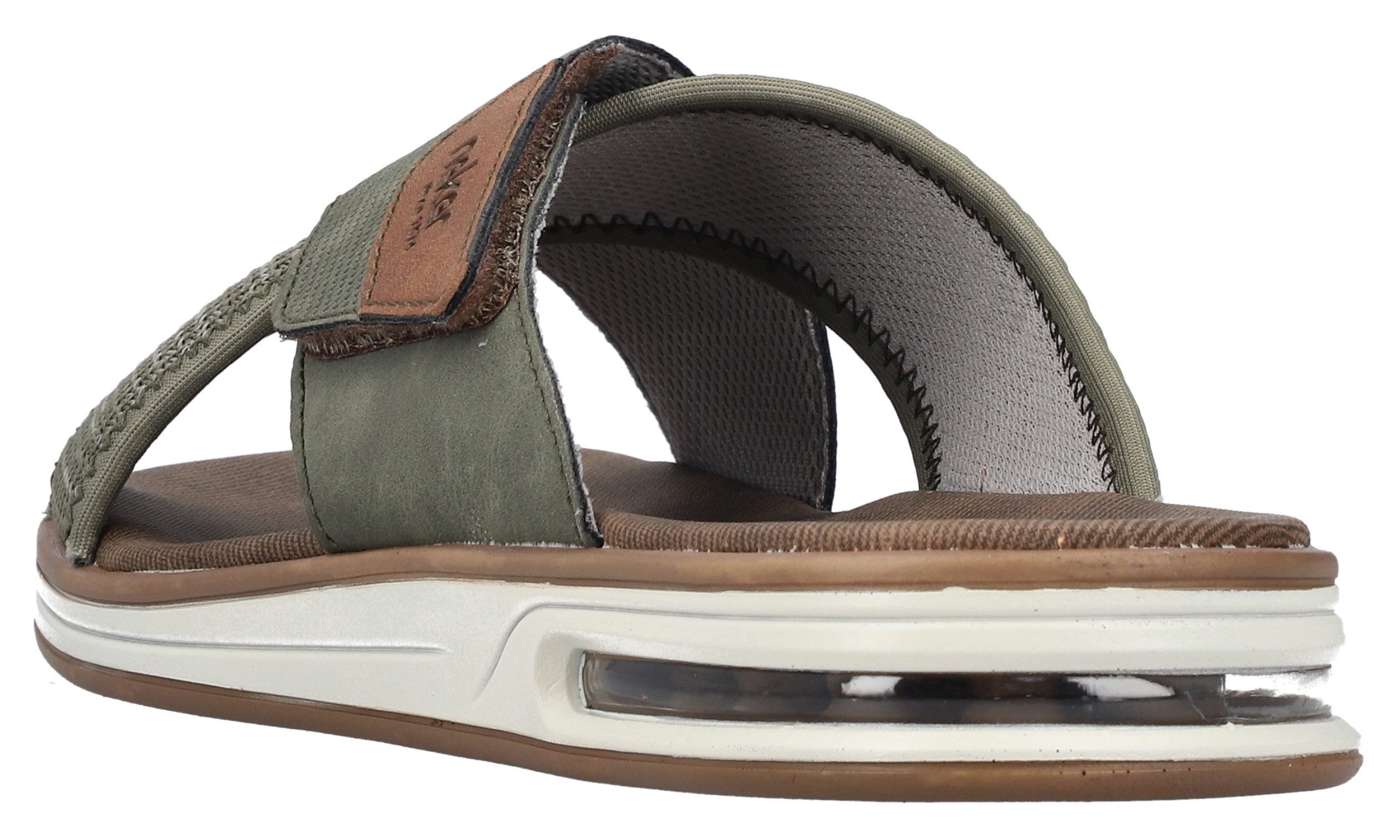 Rieker Slippers , zomer schoen, strand schoen, slippers, huisschoen met klittenband