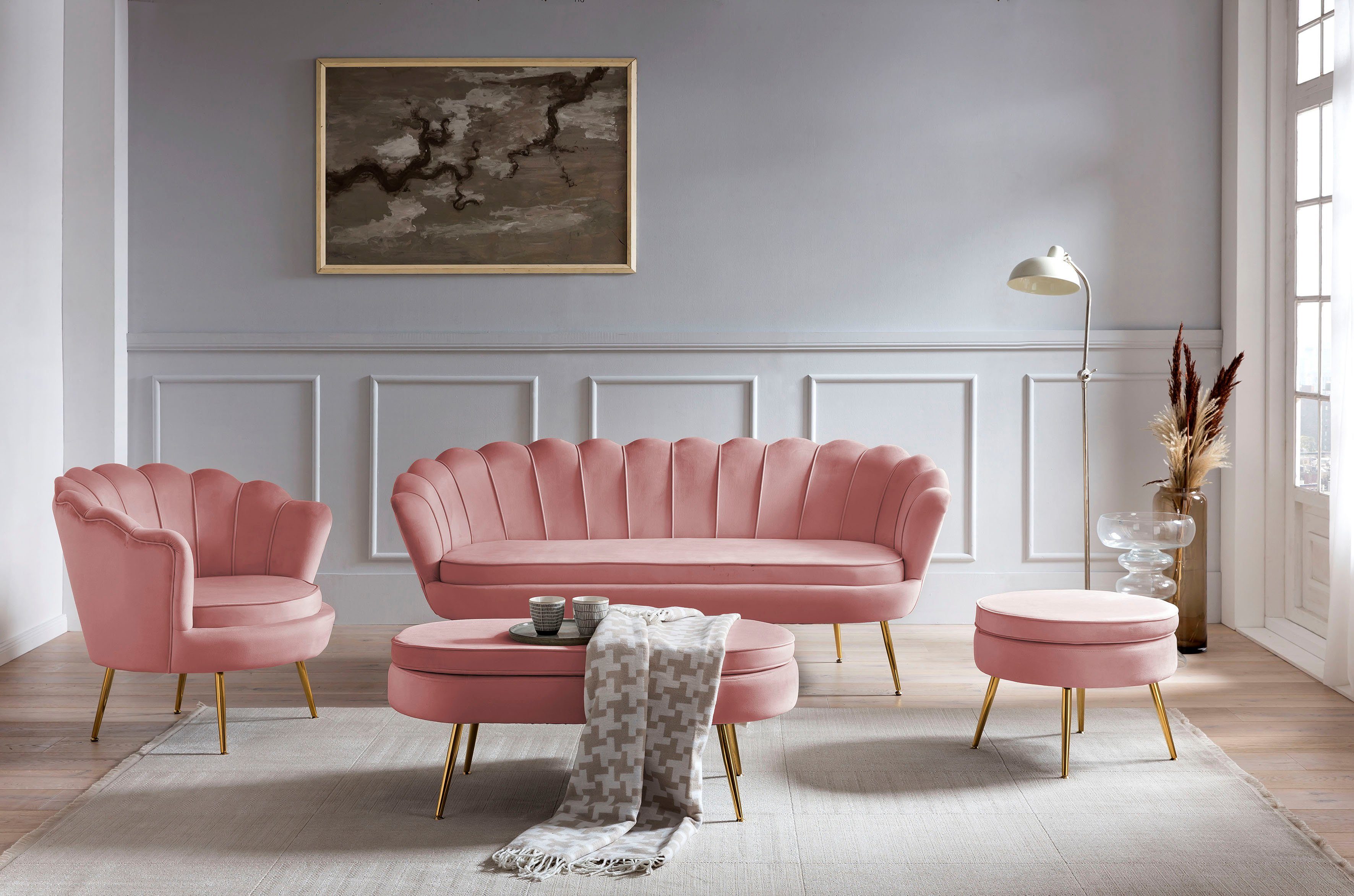 SalesFever Loungestoel Clam opvallend schelpdesign