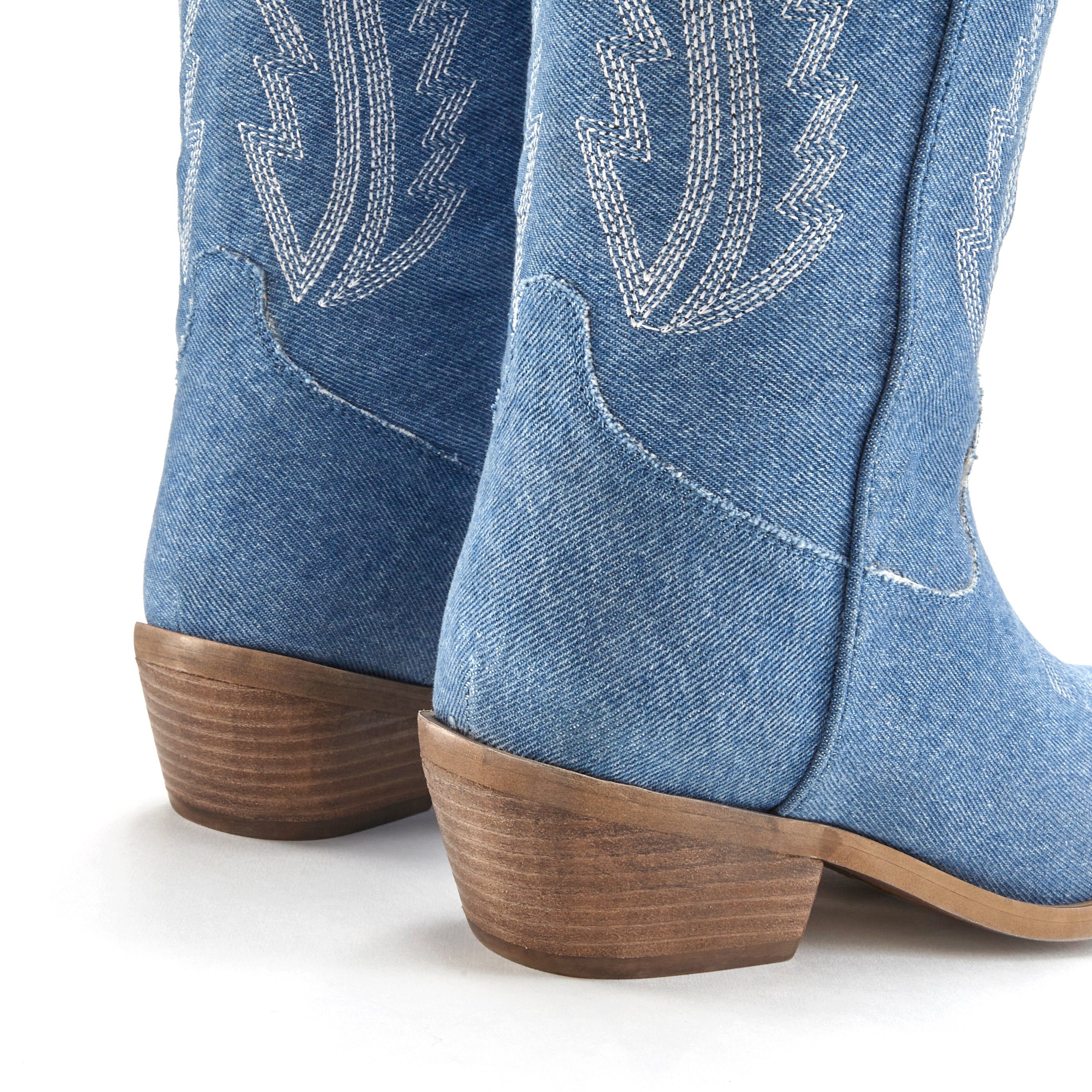 Lascana Cowboy boots Cowboy enkellaars, western enkellaars, ankleboots in denim-look