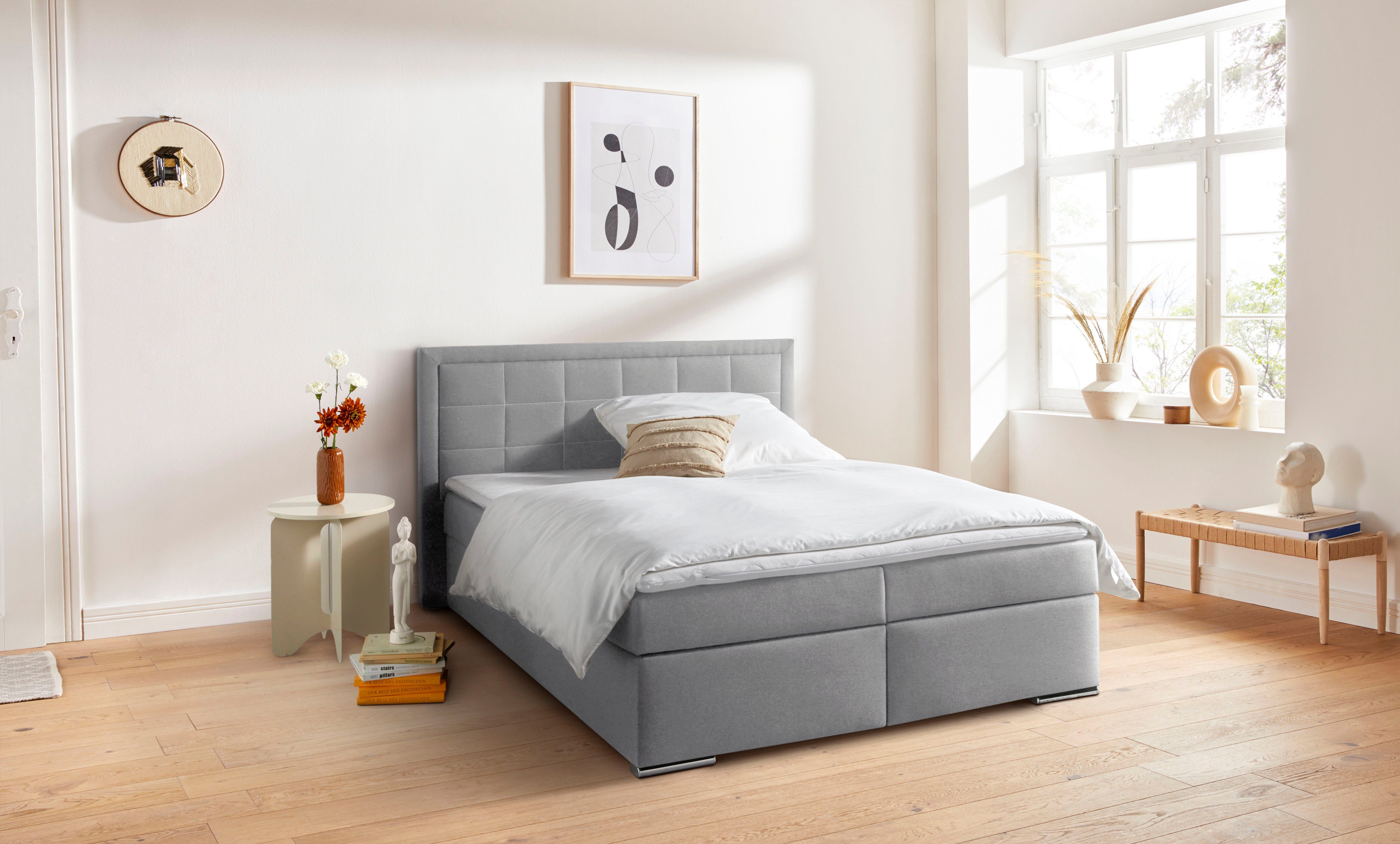 COLLECTION AB Boxspring Athena, OTTOs Choice, Topseller optioneel met bedkist inclusief topper bij uitvoering met matras, in hardheden h2, h3, h4