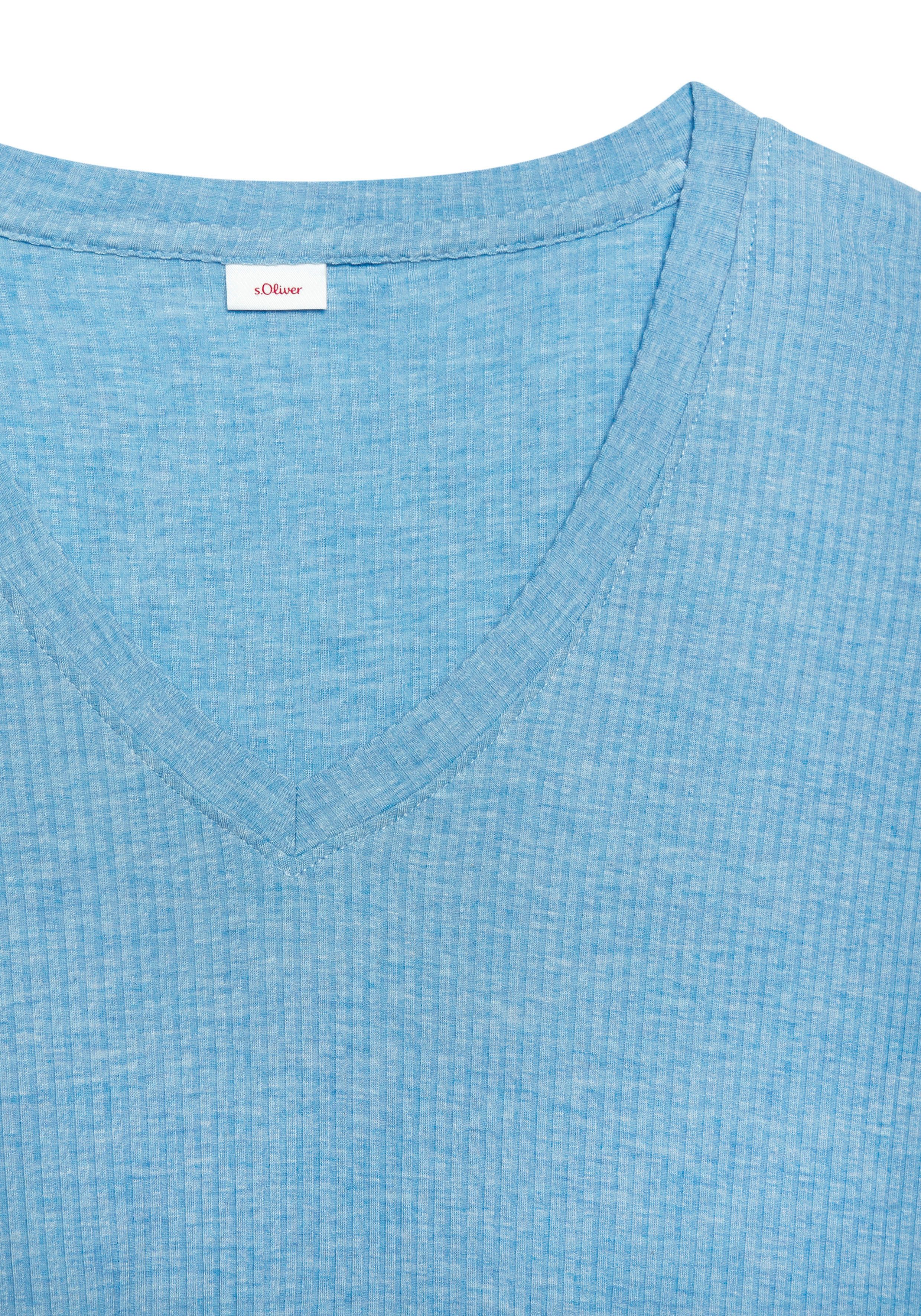 s.Oliver RED LABEL Beachwear Pyjama top Ribbenstof