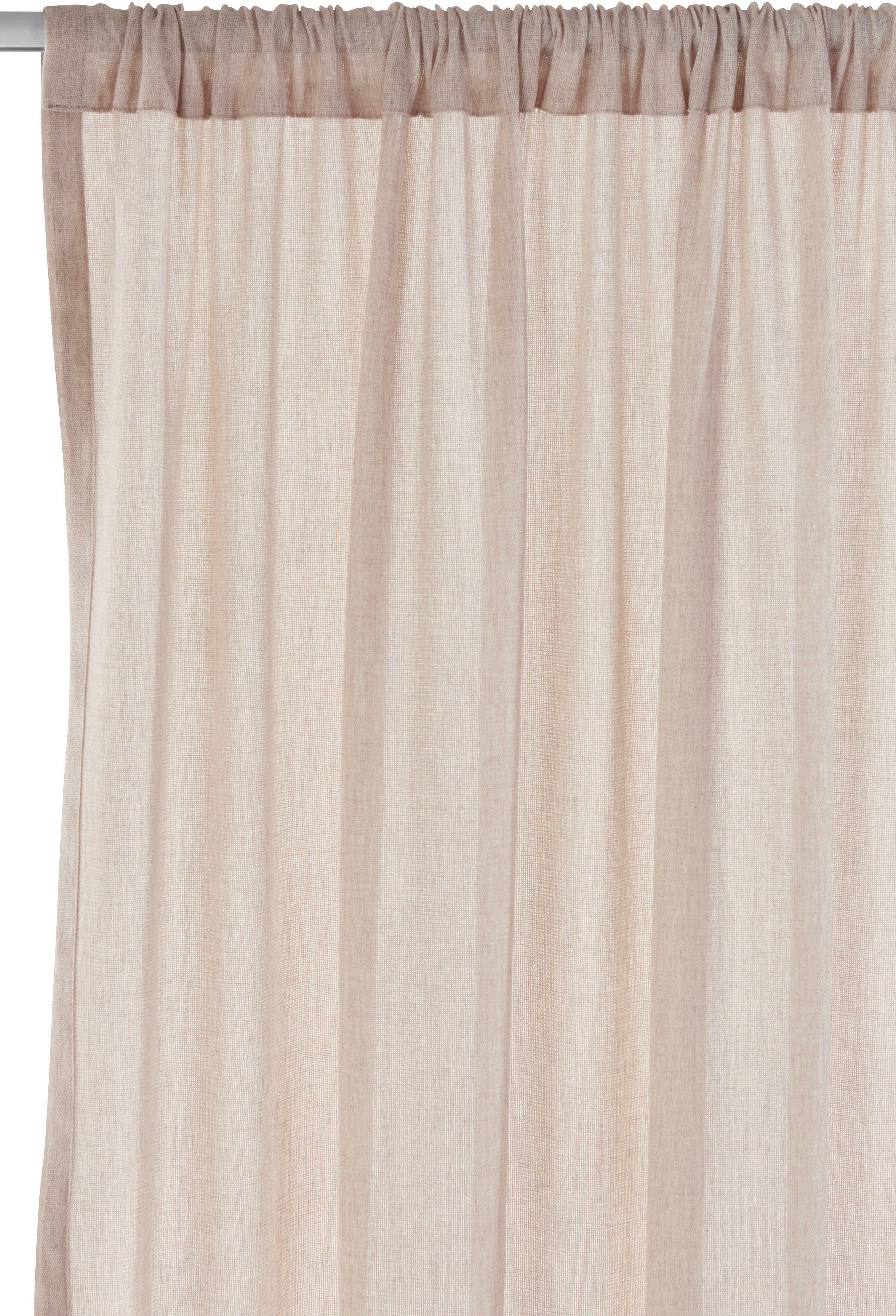 LeGer Home by Lena Gercke Gordijn Lanea Linnenlook, 1 sjaal, verschillende maten (1 stuk)