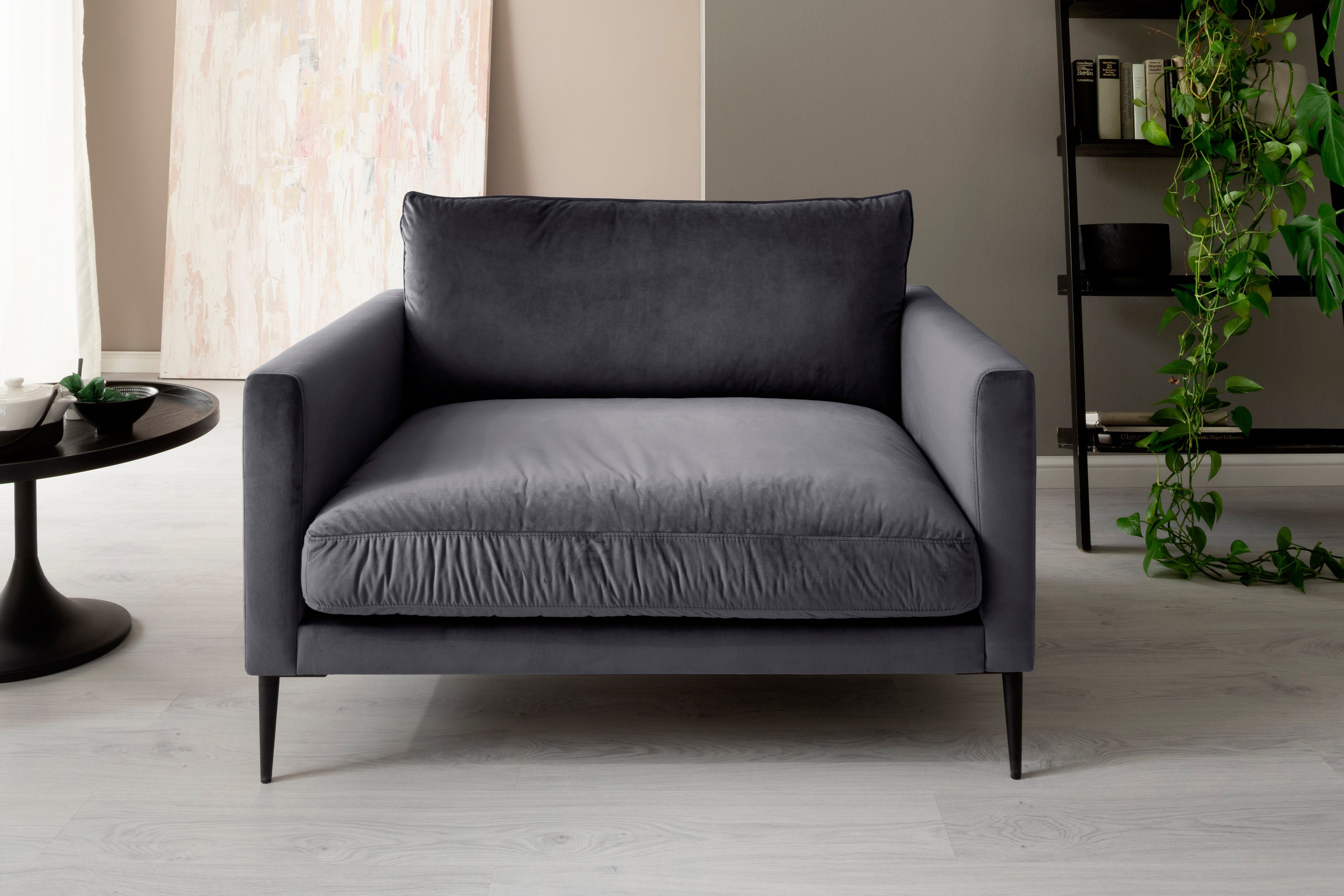 Trends by HG Fauteuil Svea met metalen voet, vrij plaatsbaar