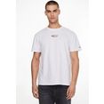 tommy jeans t-shirt tjm peached entry flag tee wit