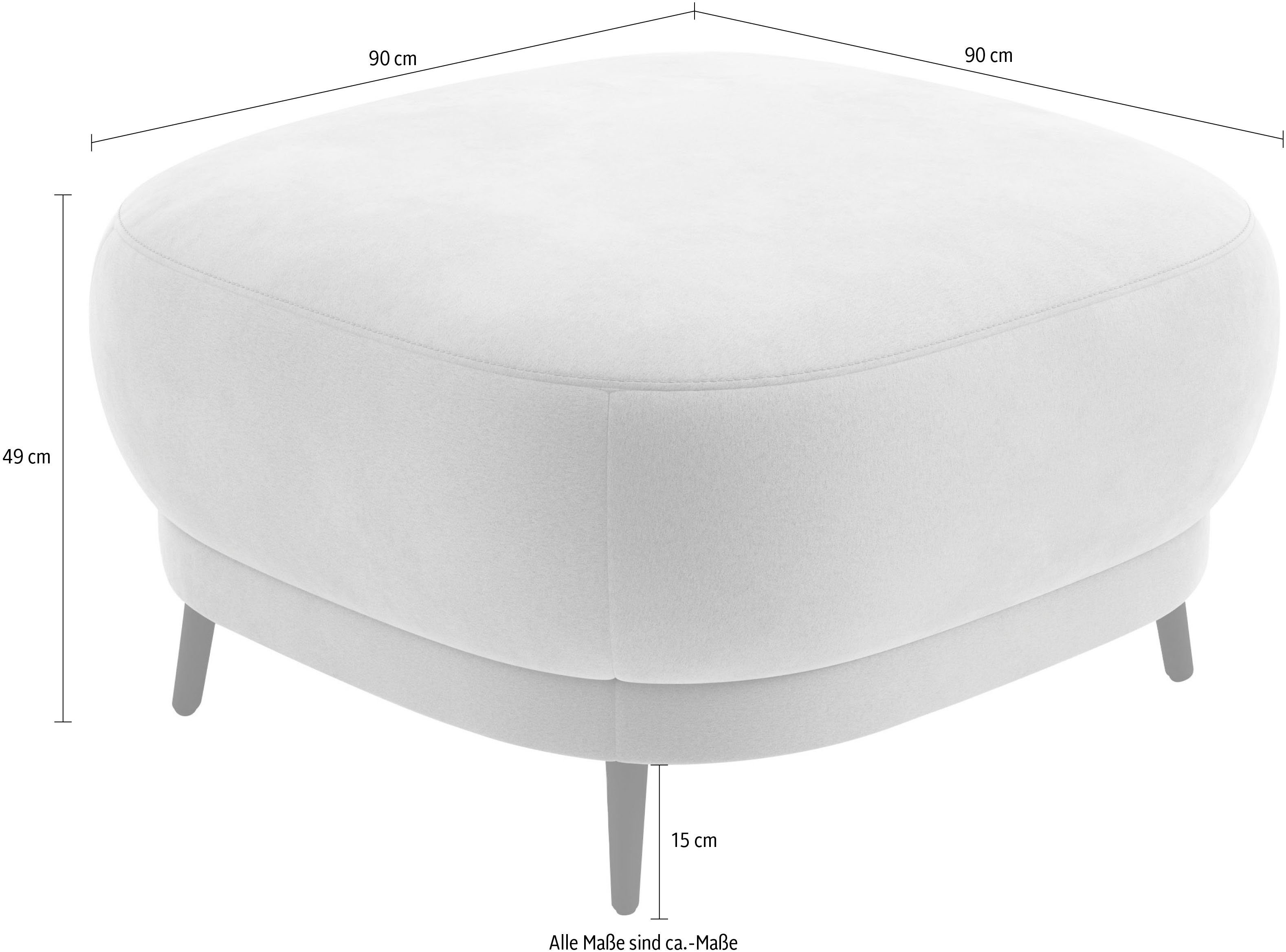 sit&more Hocker Blues met metalen poten, matzwart