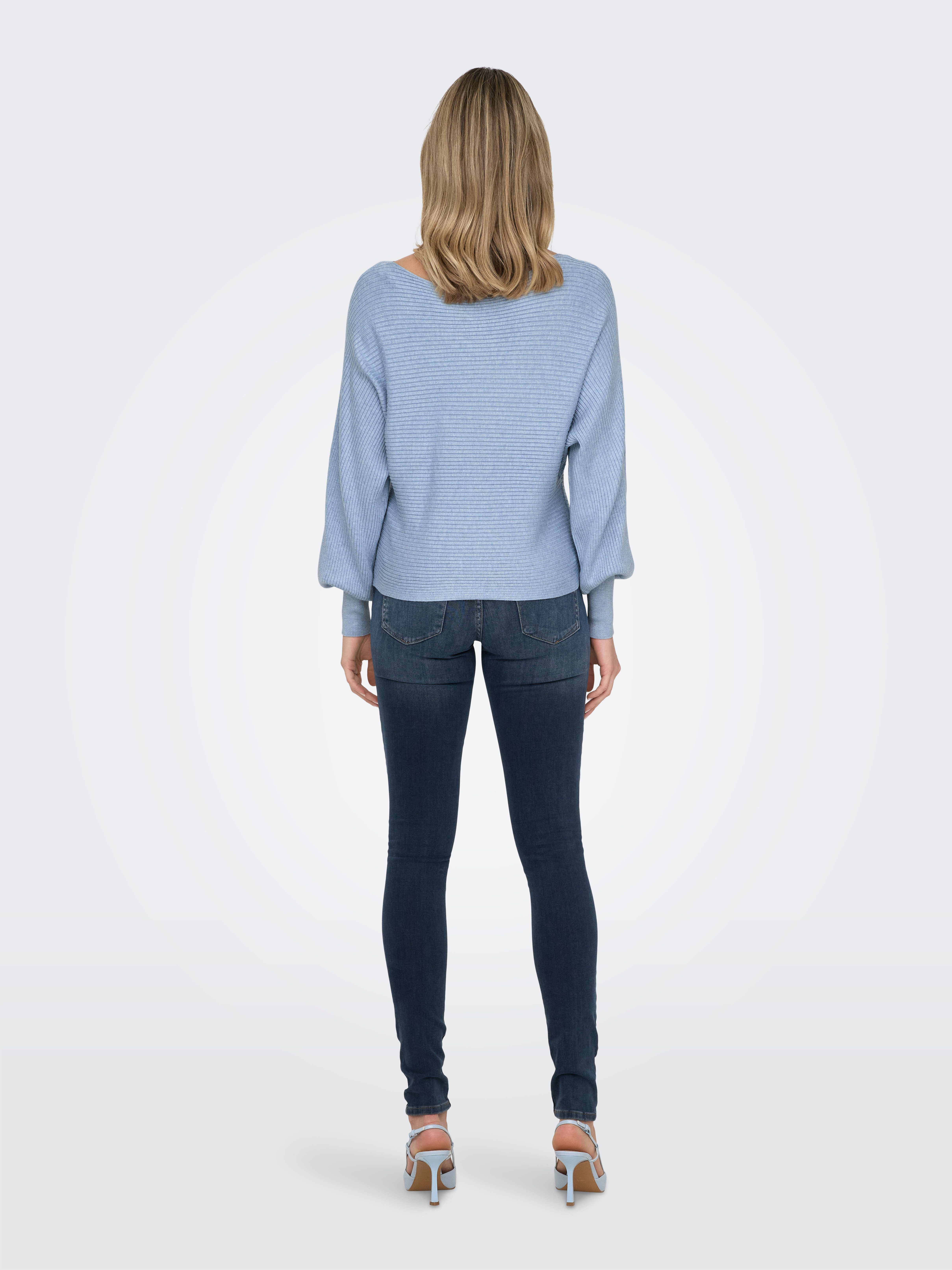 Only Gebreide trui ONLADALINE L/S SHORT PULLO KNT NOOS