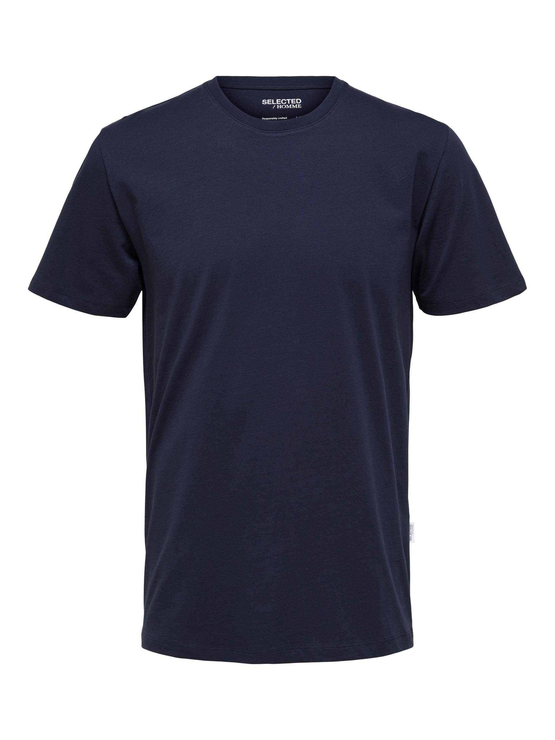 SELECTED HOMME Shirt met ronde hals SLHASPEN SS O-NECK TEE NOOS